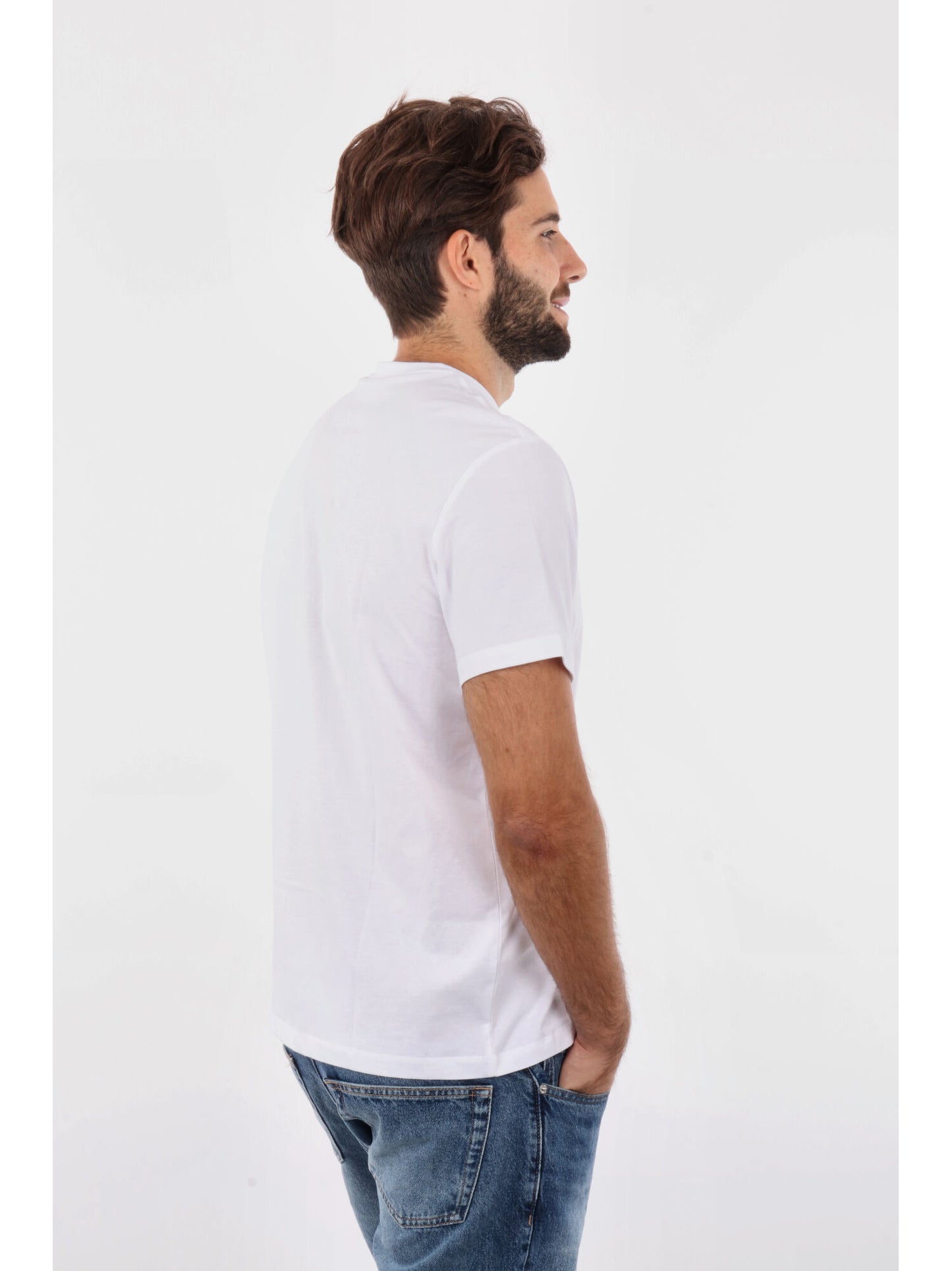 T-SHIRT MONOGRAMMA HERO CALVIN KLEIN JEANS DA UOMO BIANCO
