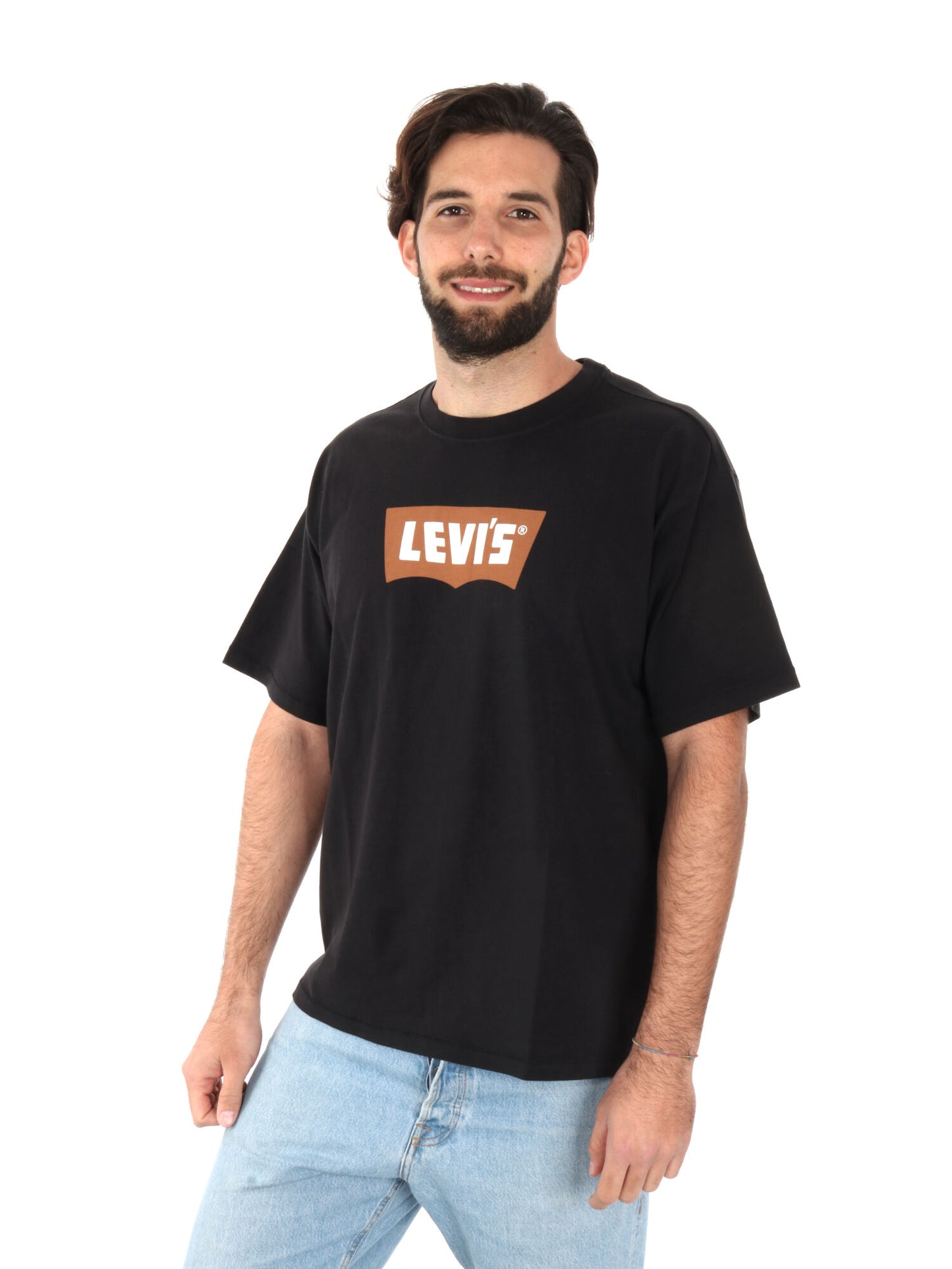 T-SHIRT VINTAGE LEVI'S UOMO NERO