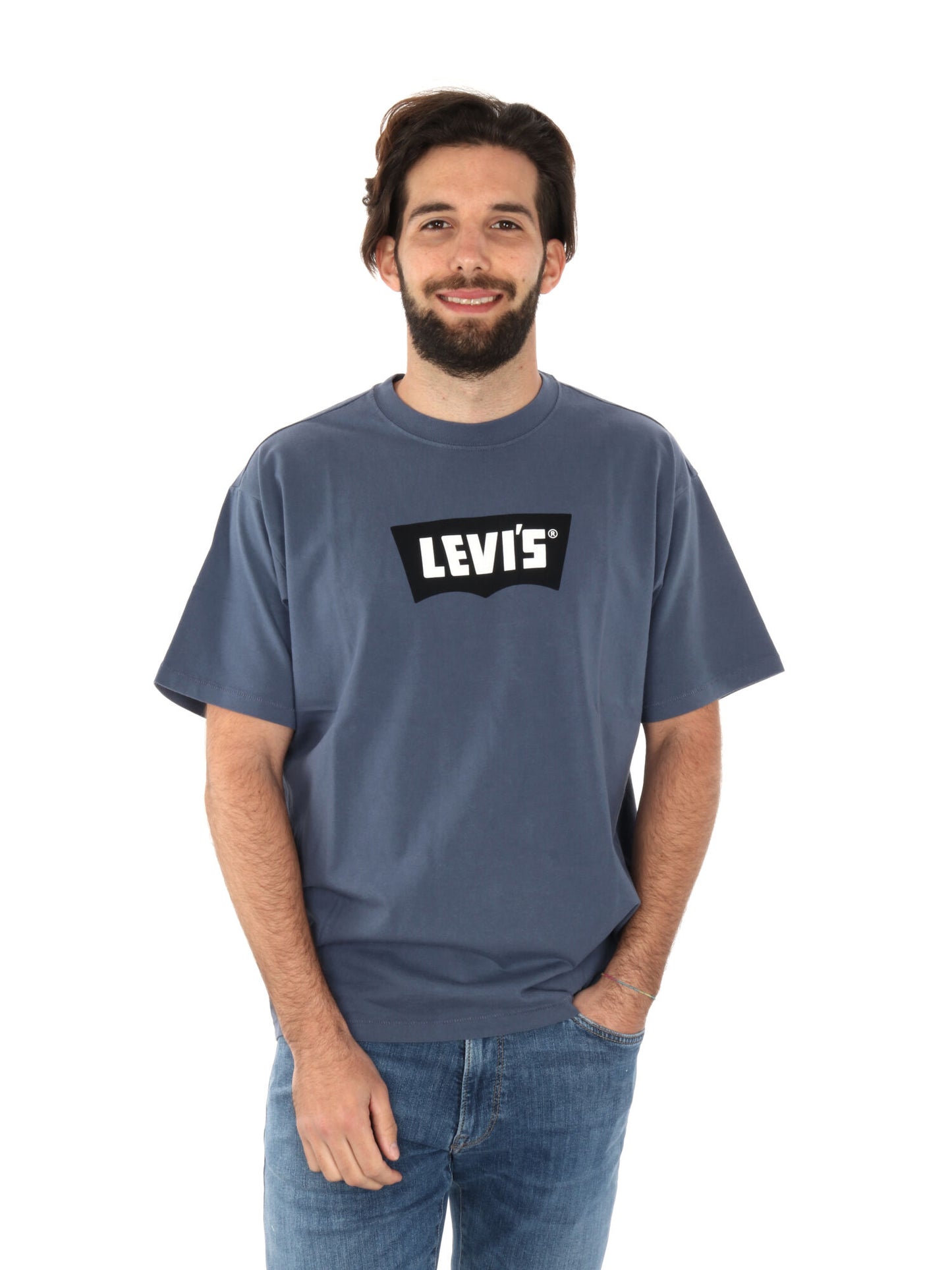 T-SHIRT VINTAGE LEVI'S UOMO INDACO