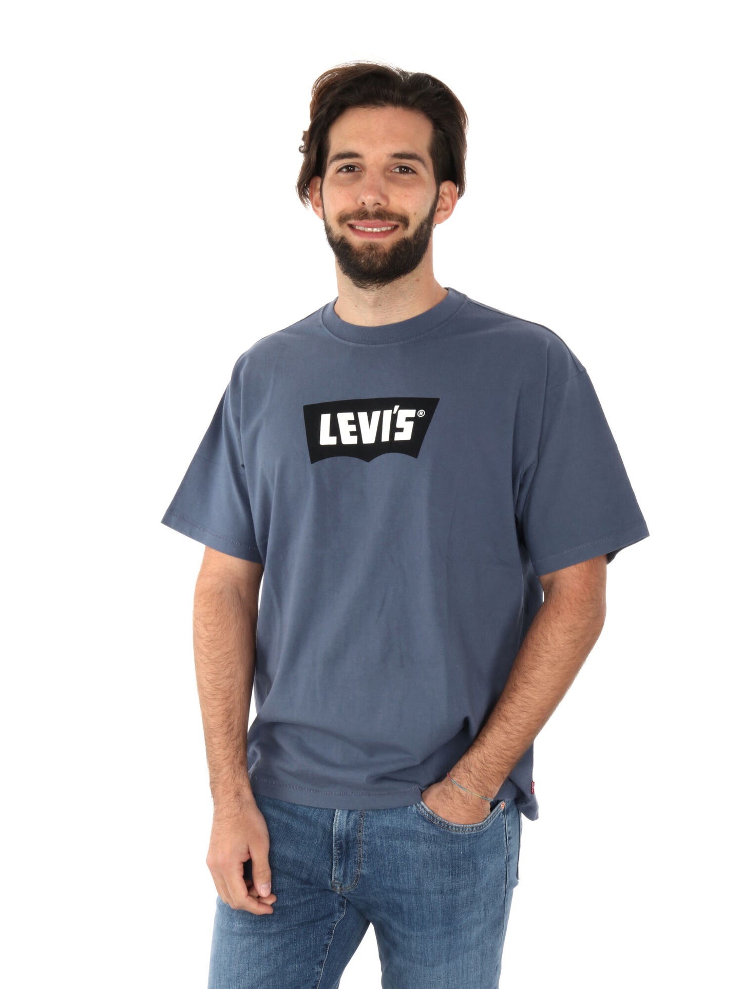 T-SHIRT VINTAGE LEVI'S UOMO INDACO