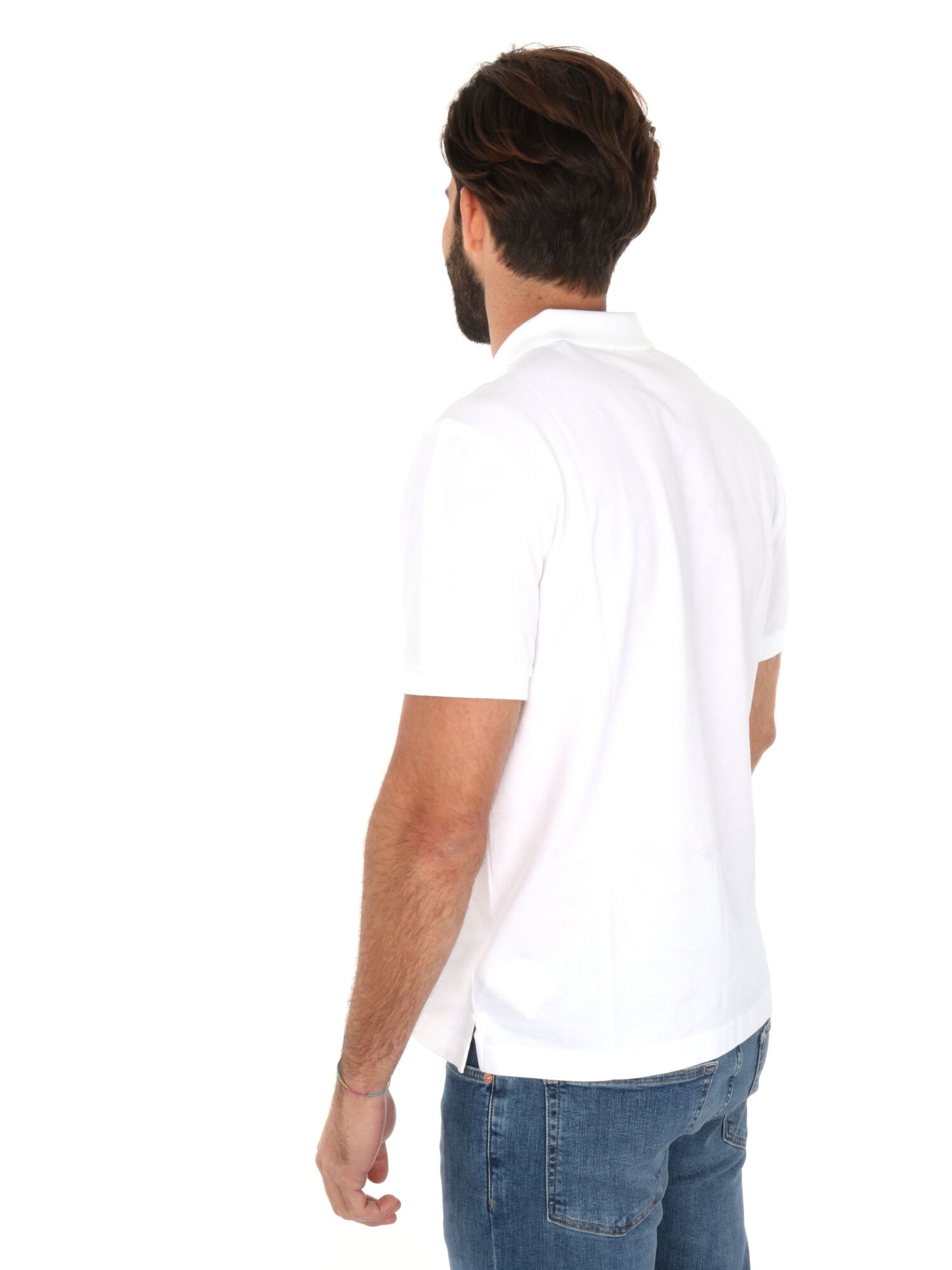 POLO IN PIQUE GANT UOMO BIANCO