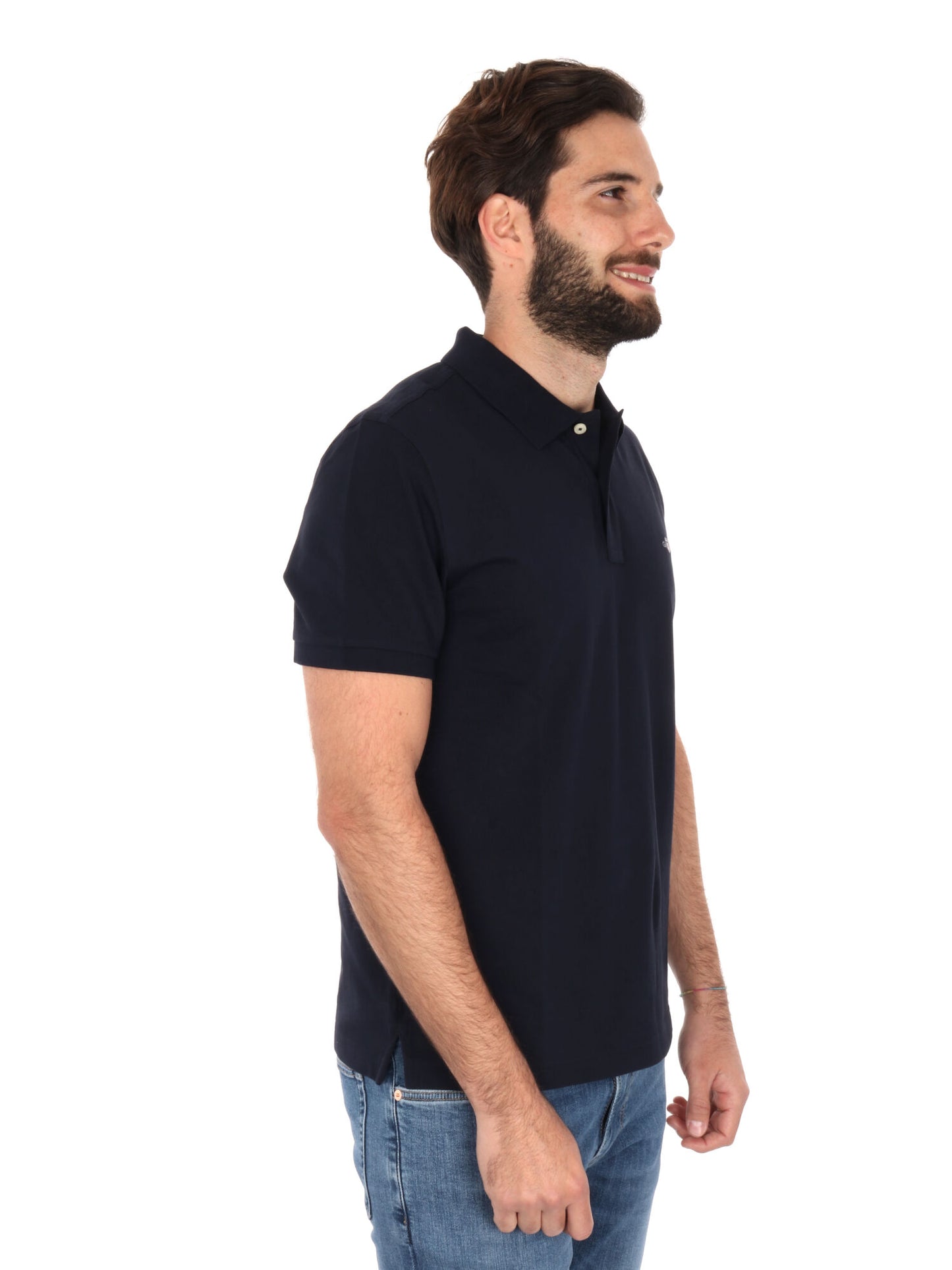POLO IN PIQUE GANT UOMO BLU