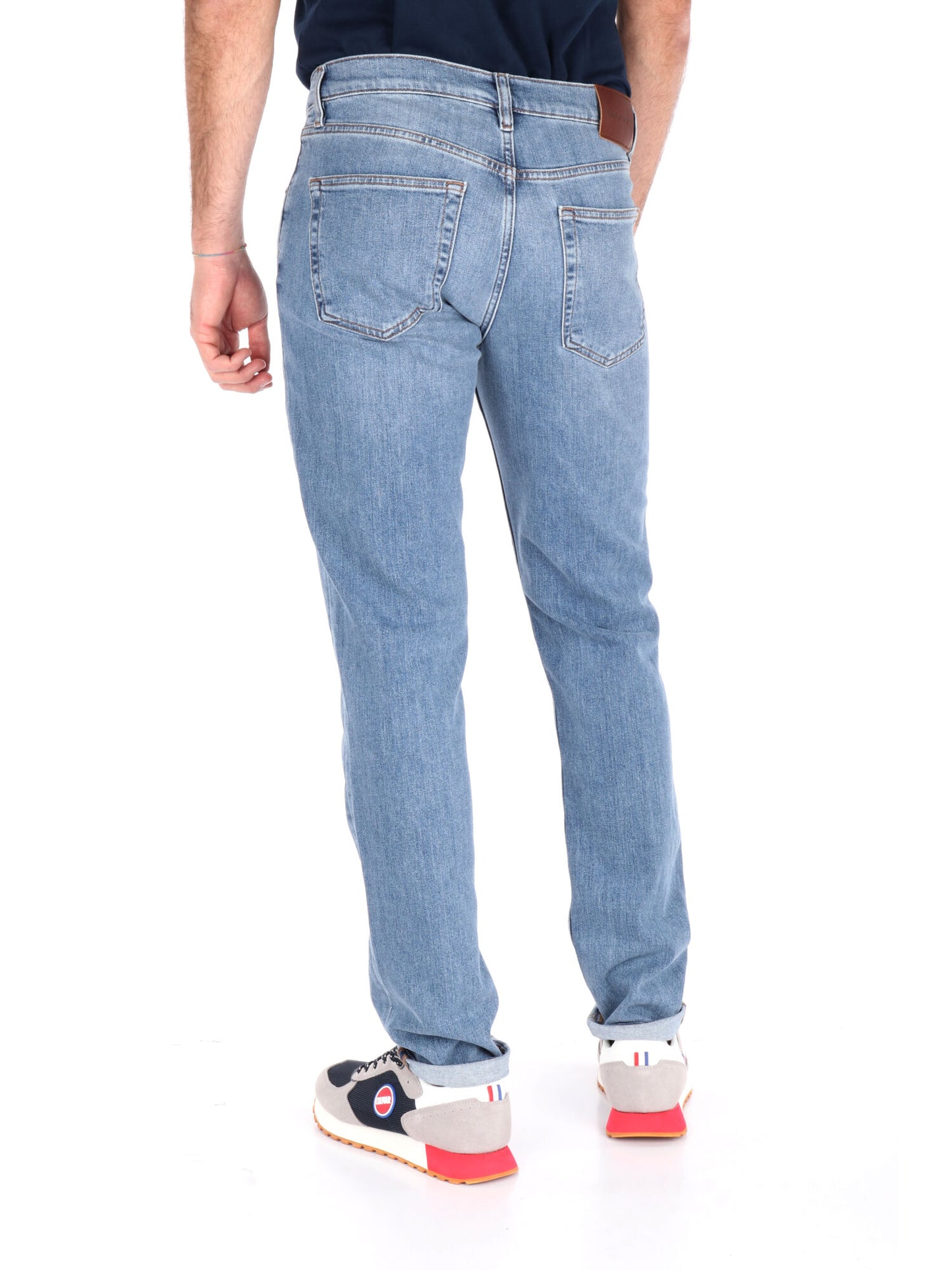 DENIM SLIM FIT GANT UOMO JEANS CHIARO