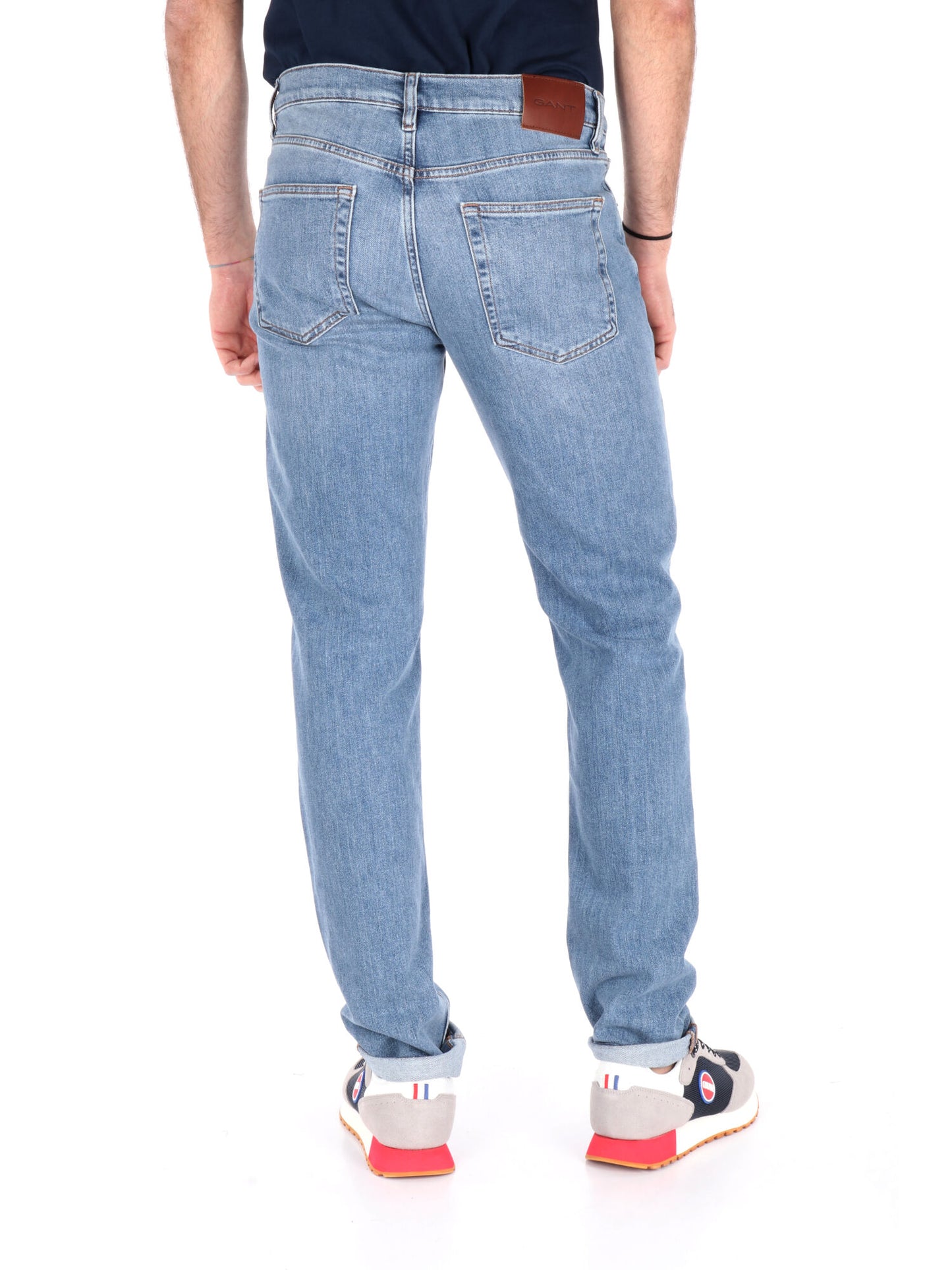 DENIM SLIM FIT GANT UOMO JEANS CHIARO