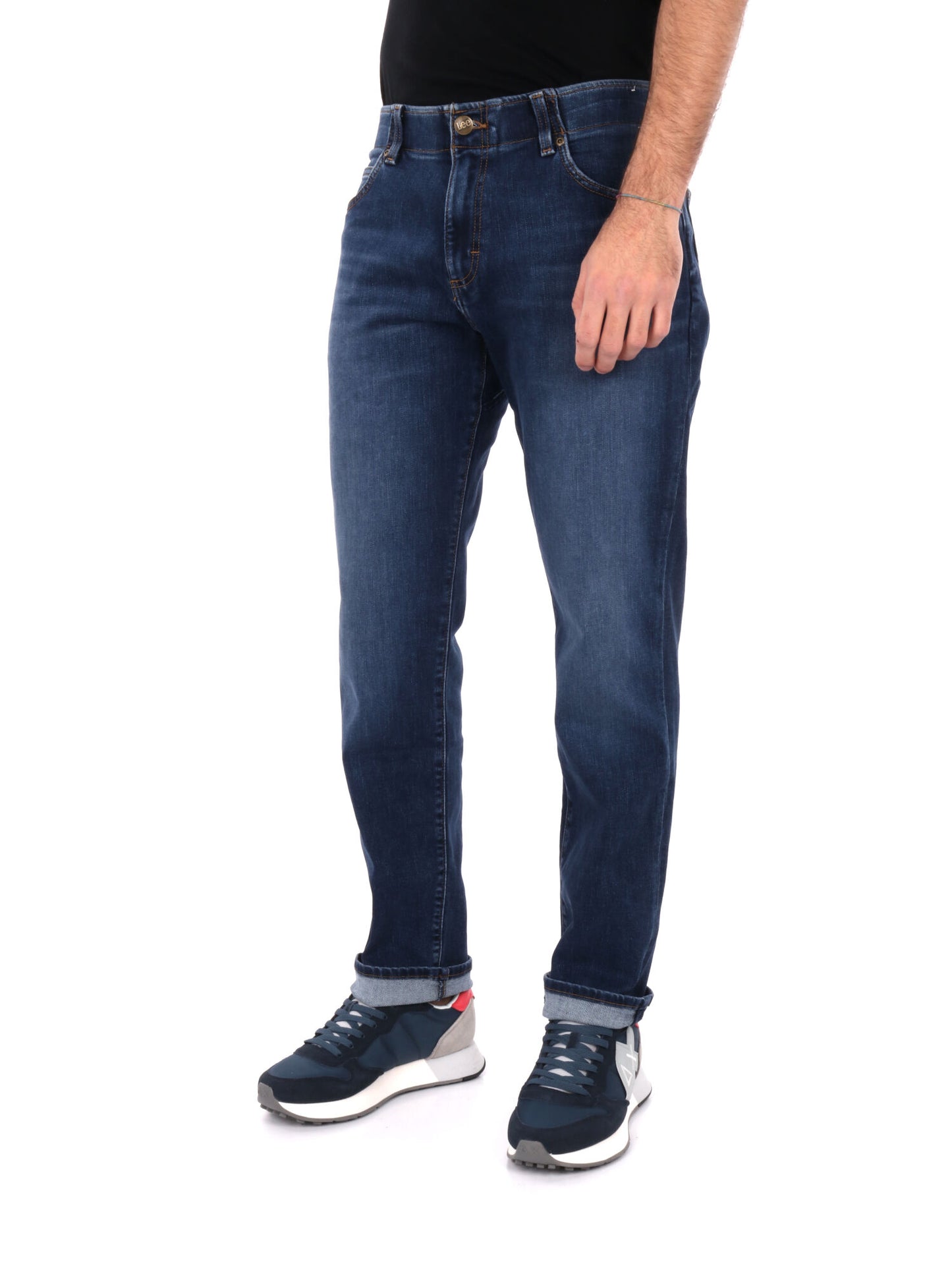 JEANS STRAIGHT LEE DA UOMO BLU SCURO