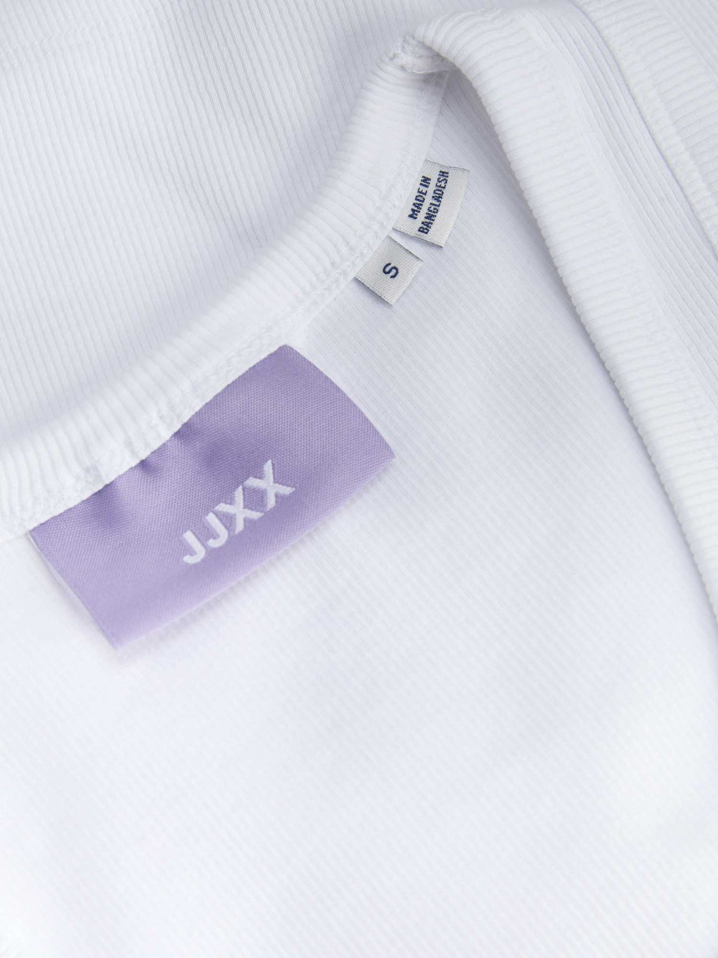 Canotta Jxfrida di Jjxx in cotone stretch bianca da donna