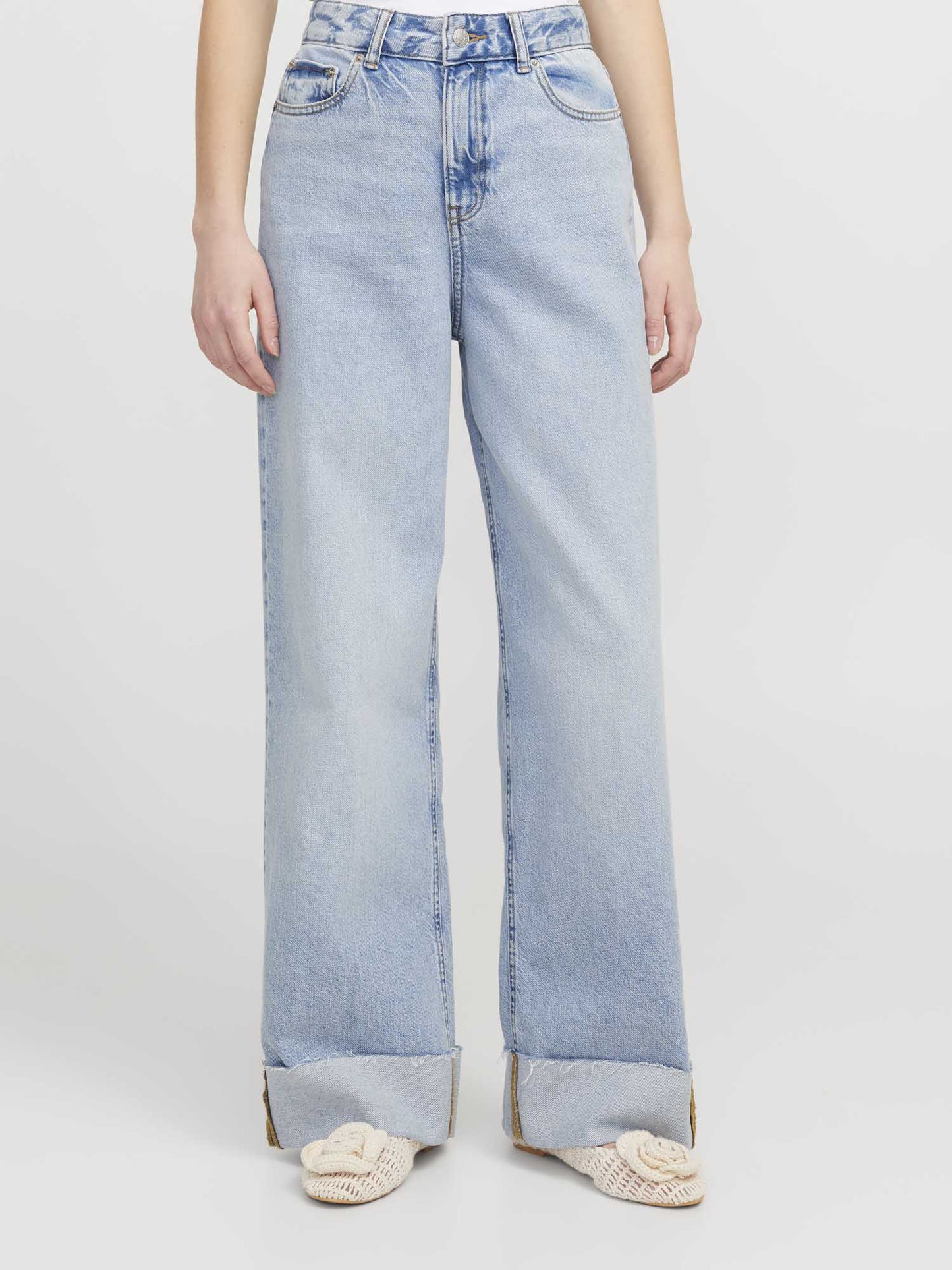 JJXX TOKYO WIDE FOLD - JEANS CHIARO
