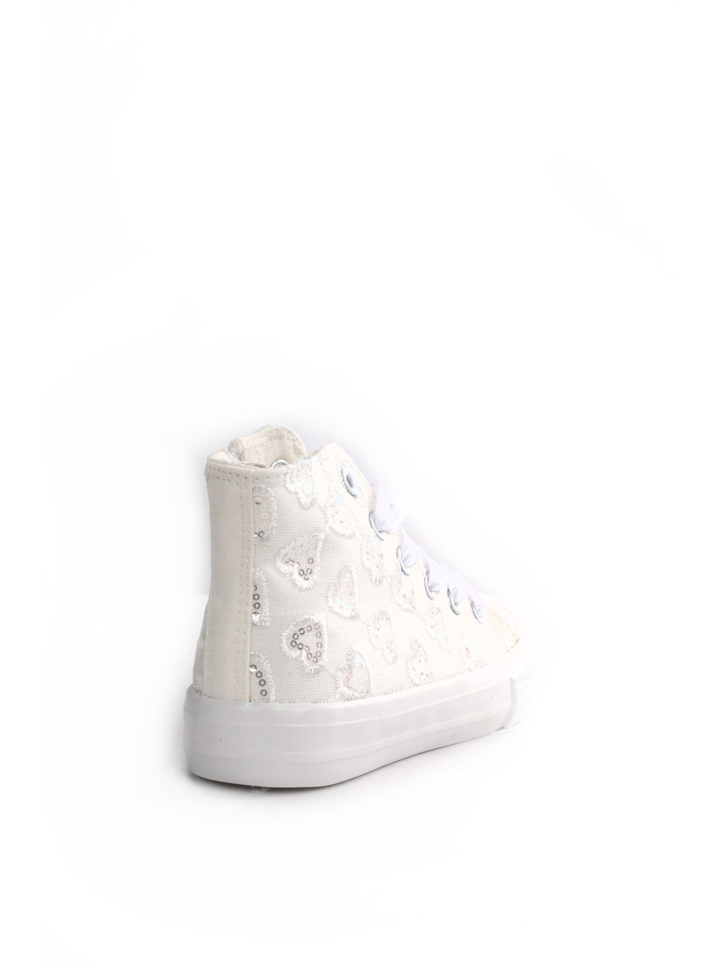 Sneakers Love Details bianche unisex bambino