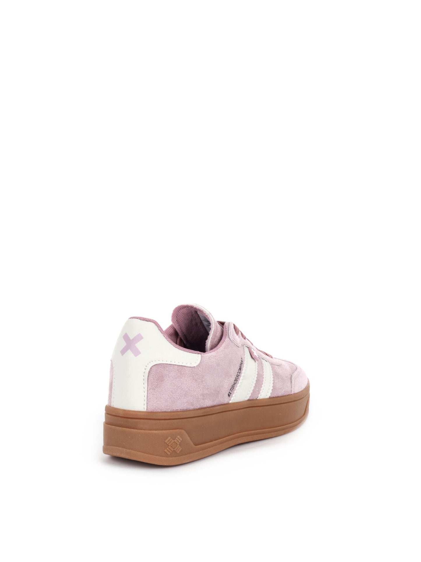 Sneakers platform nude da donna in tessuto di Xti dal look sportivo