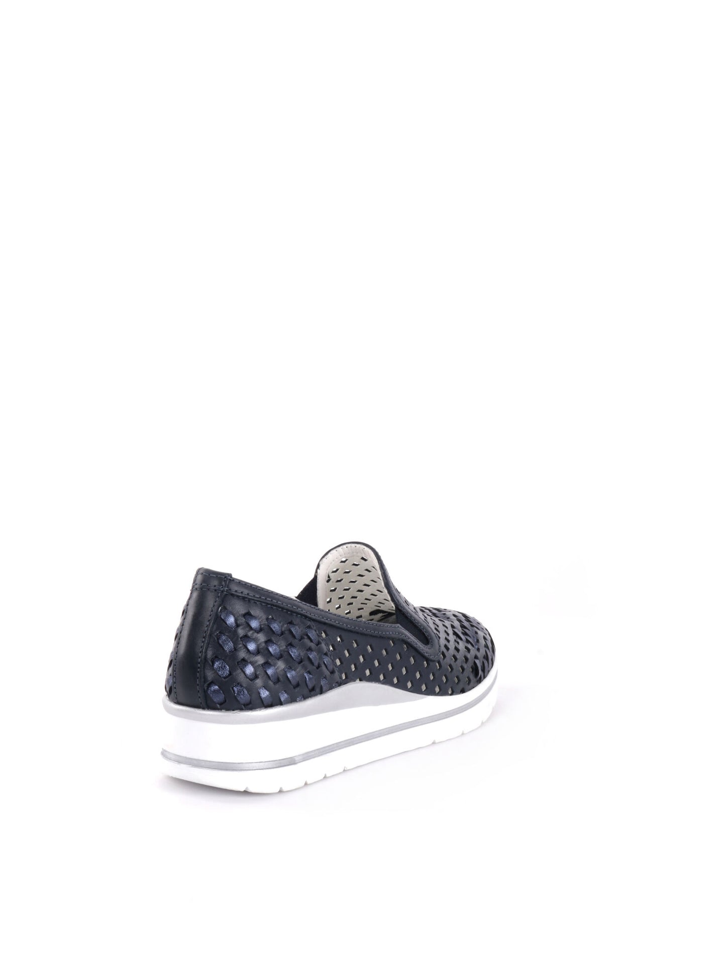 Shoelab Slip On da donna blu con suola zeppa casual