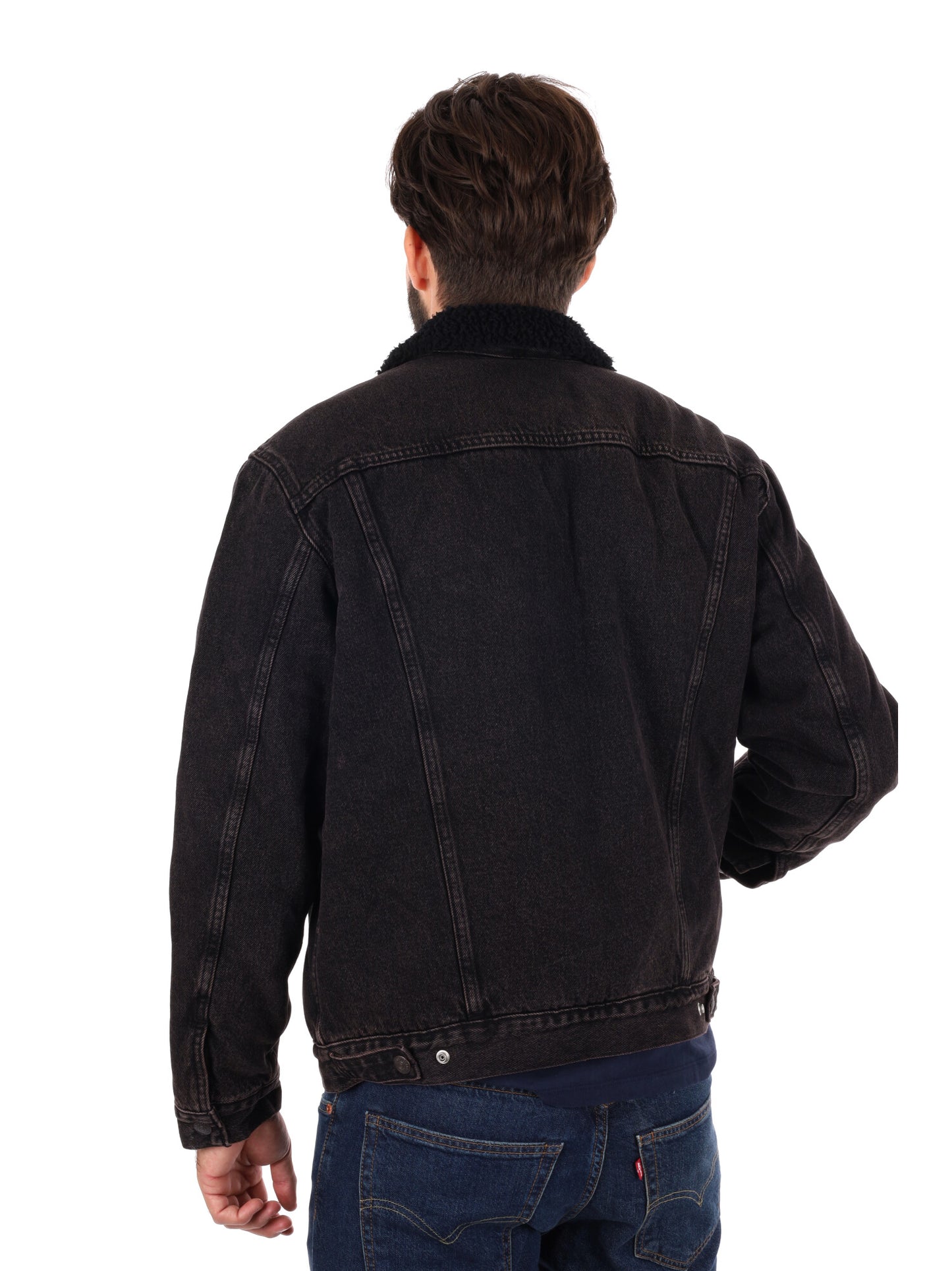 GIACCA SHERPA LEVI'S DA UOMO NERO