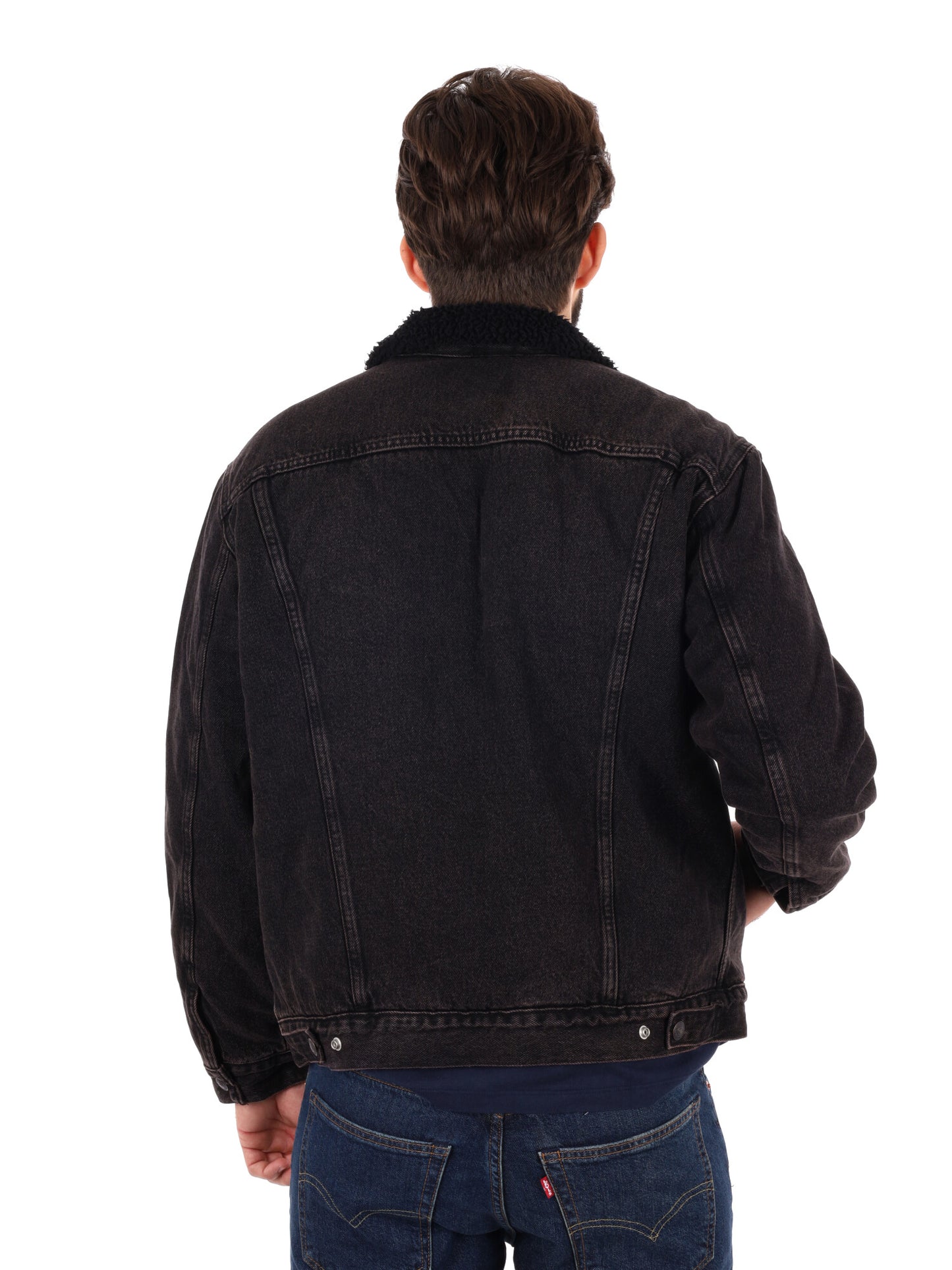 GIACCA SHERPA LEVI'S DA UOMO NERO
