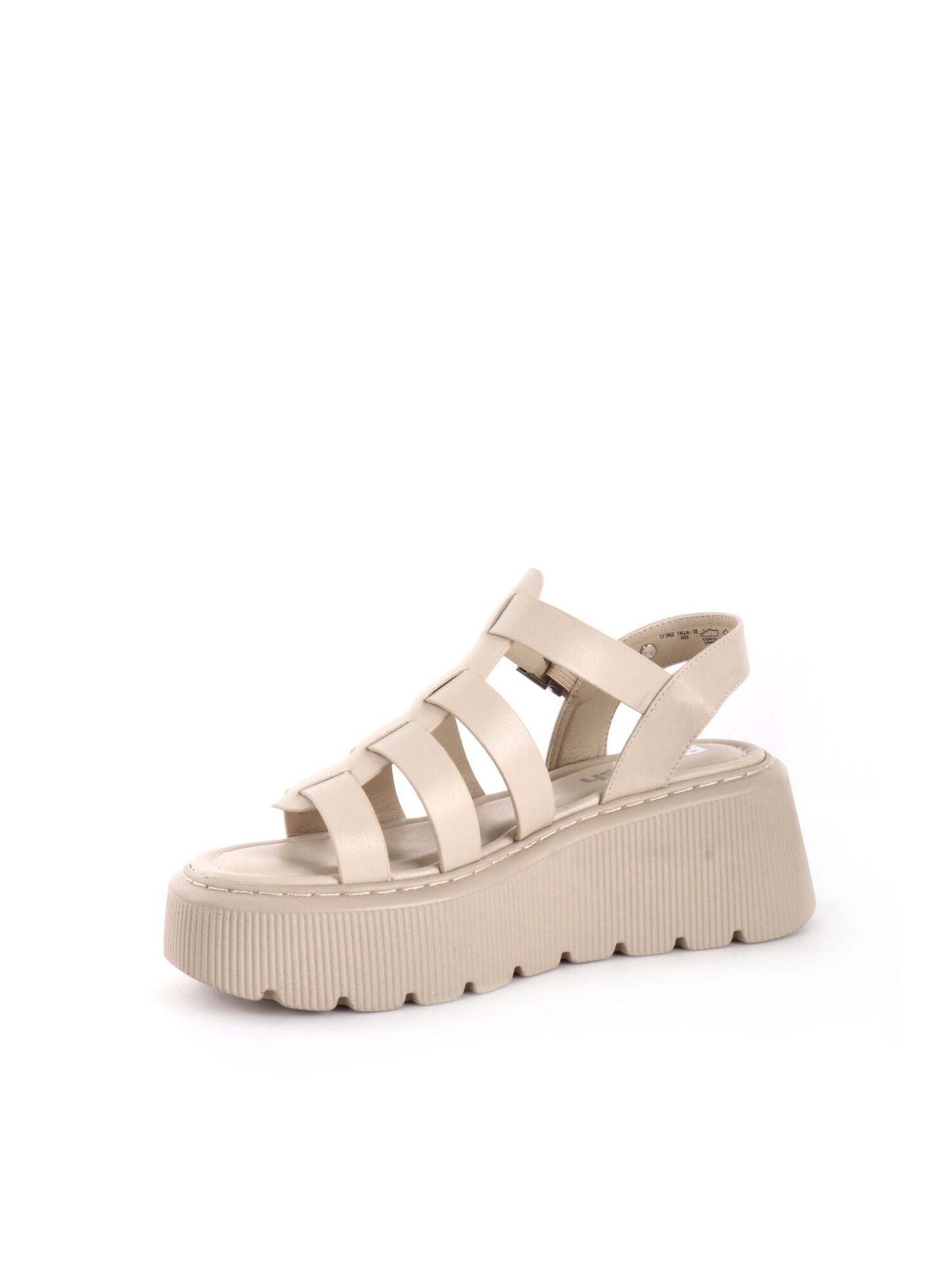 SANDALO CON ZEPPA REFRESH DONNA BEIGE