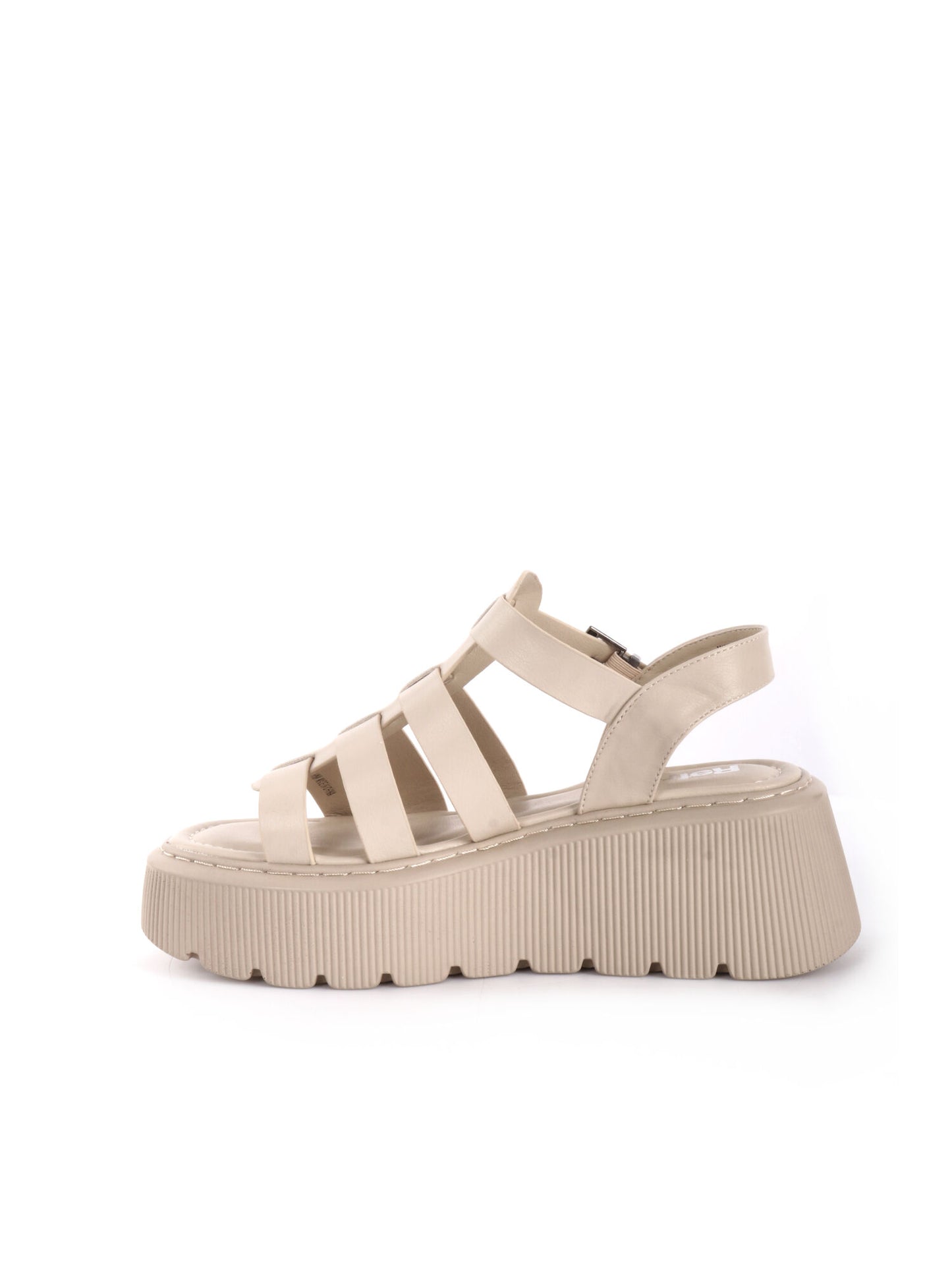 SANDALO CON ZEPPA REFRESH DONNA BEIGE