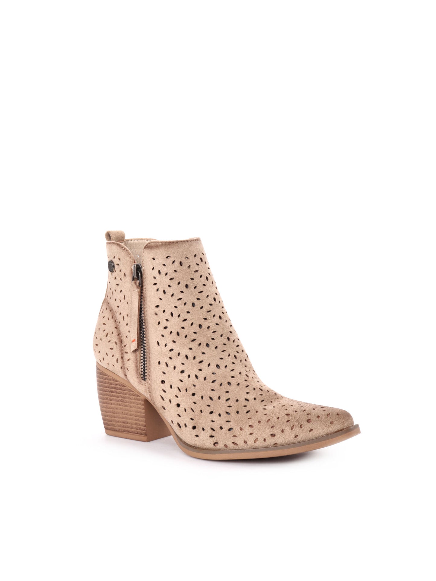 STIVALETTO CON ZIP REFRESH DONNA BEIGE