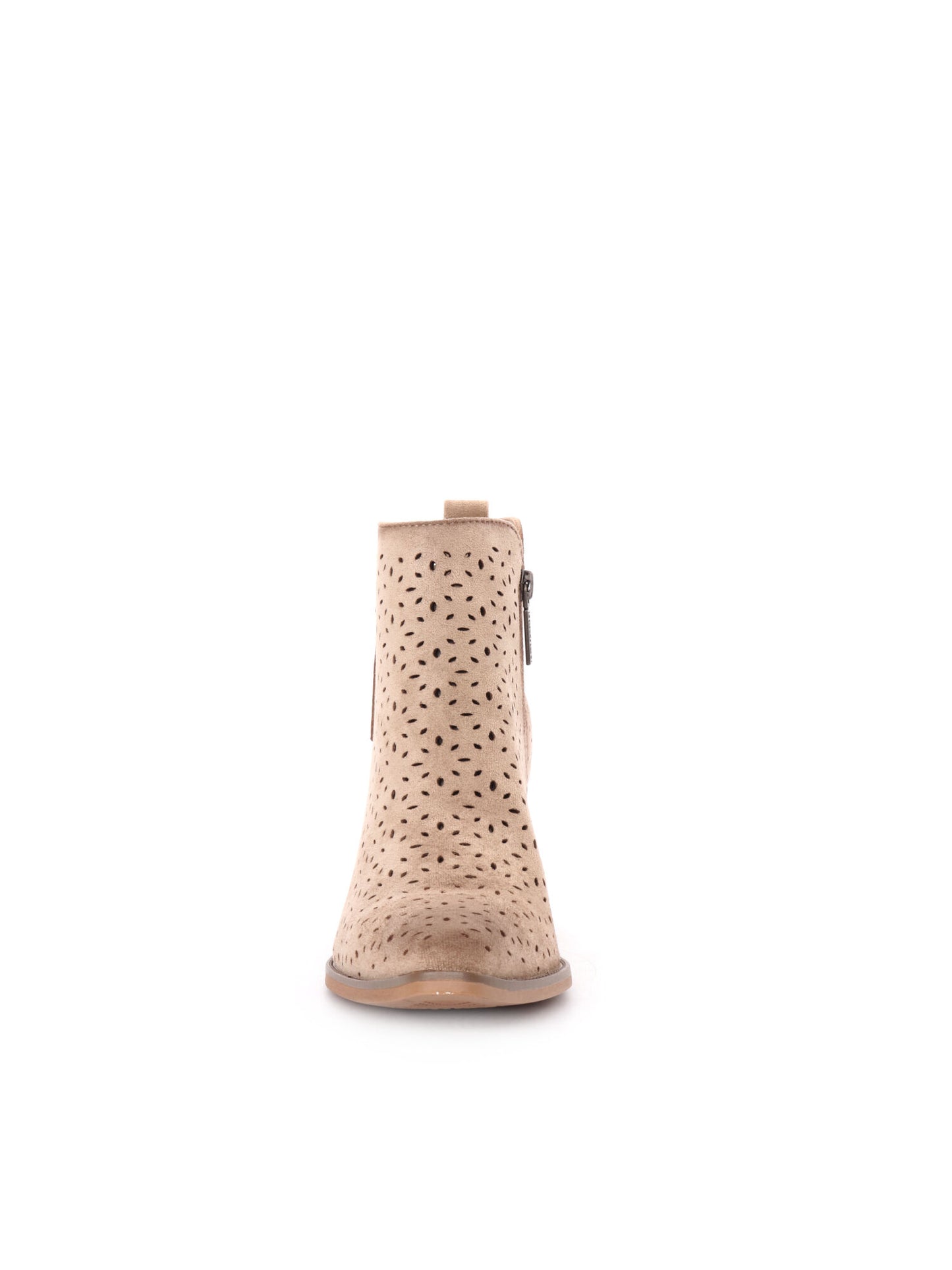 STIVALETTO CON ZIP REFRESH DONNA BEIGE
