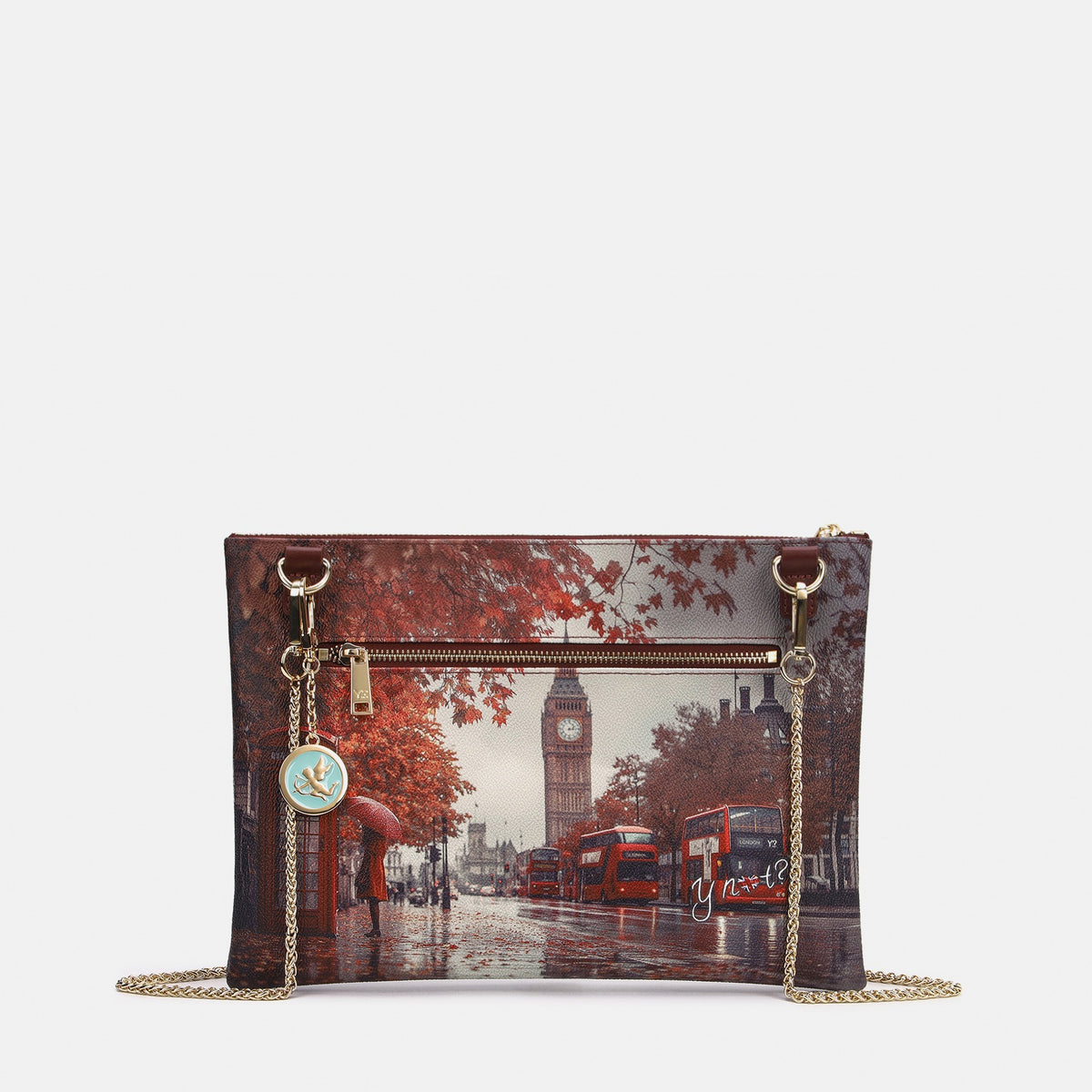 Y-not clutch big borsa da unisex bordeaux