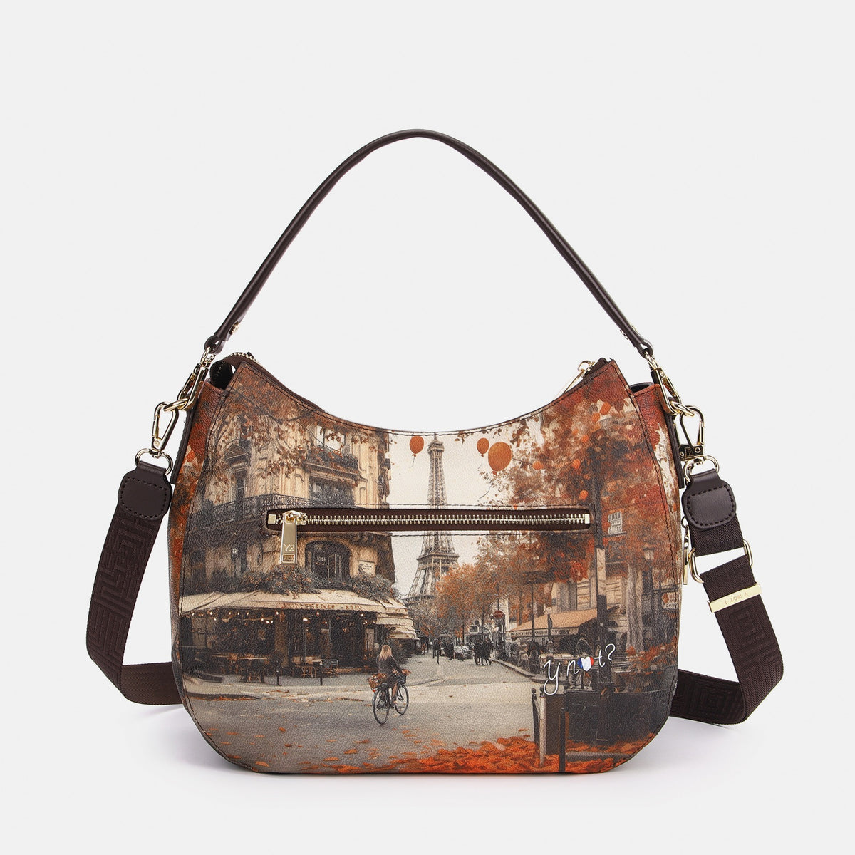 Y-not hobo bag borsa da unisex marrone