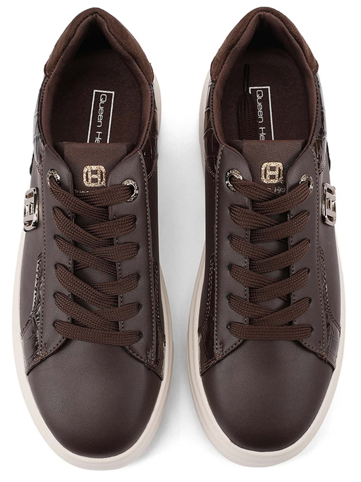 Queen helena sneaker sneakers da donna marrone
