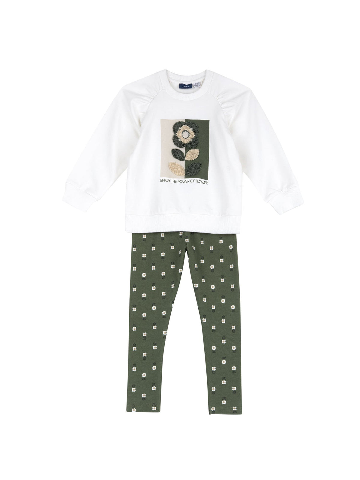 Chicco t-shirt+leggi completo da bambino/a bianco-nero