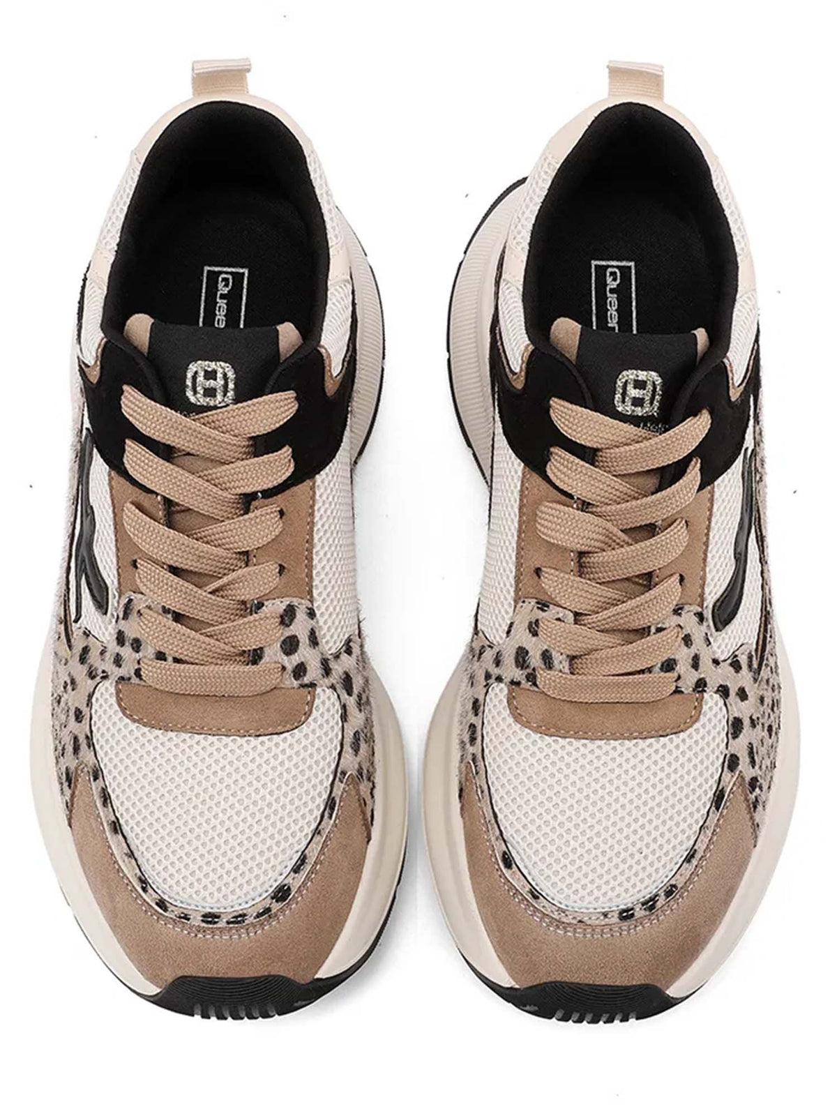 Queen helena sneaker sneakers da donna beige