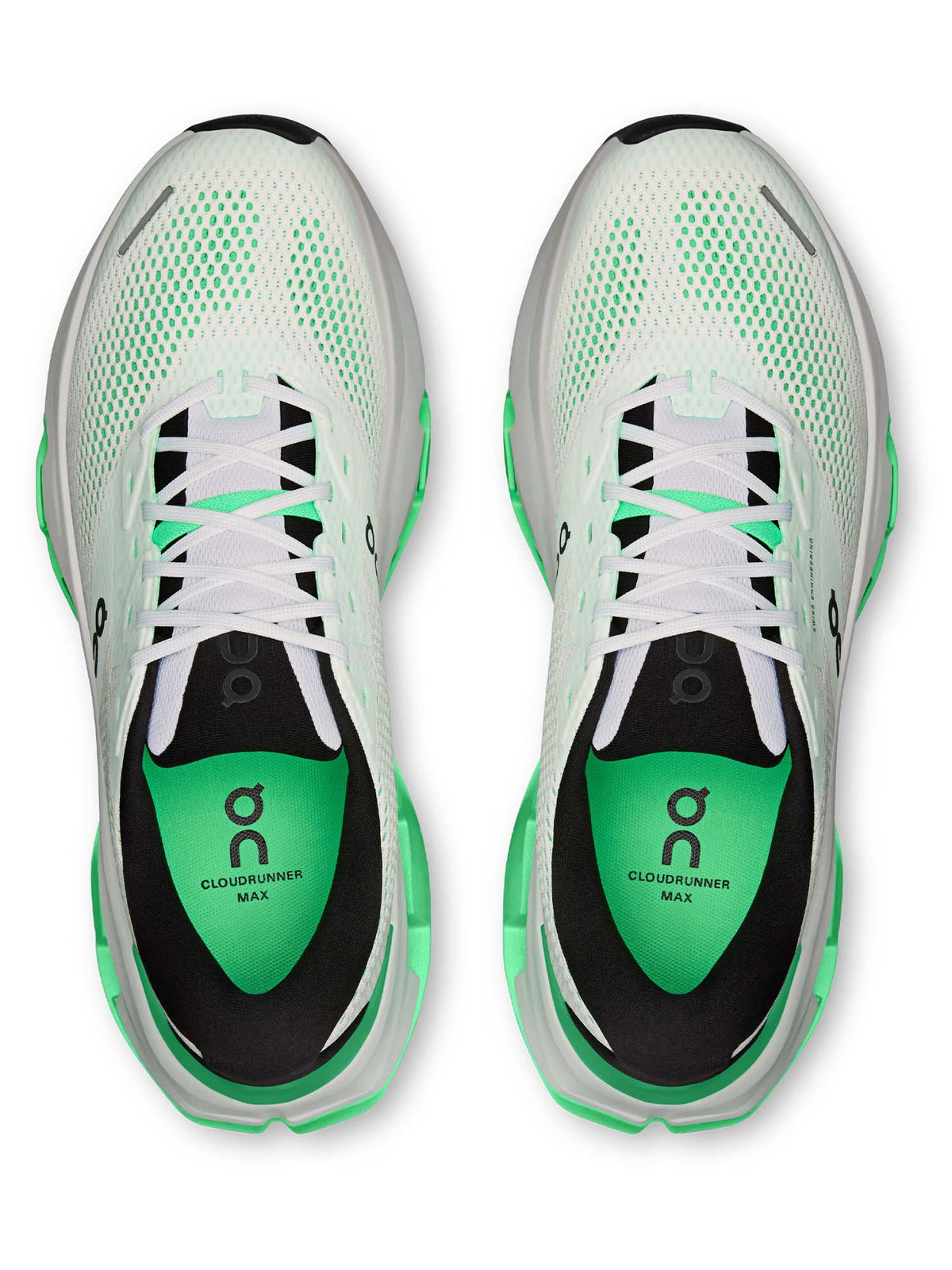 On cloudrunner 3 max scarpa running da uomo bianco-verde