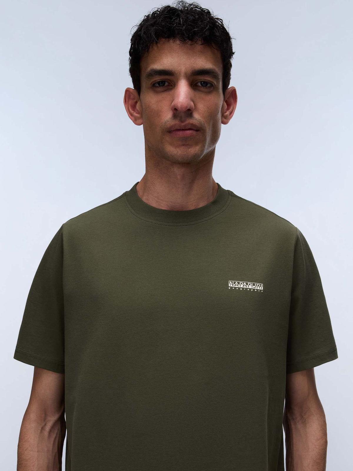Napapijri s-smallbox t-shirt da uomo oliva