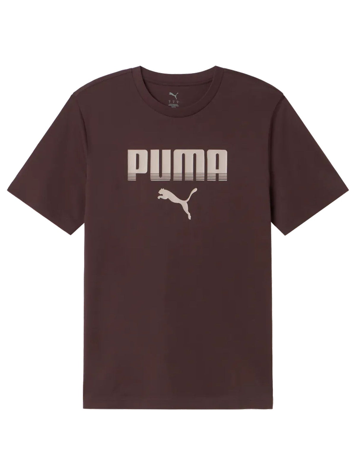 Puma t-shirt regular da uomo cioccolato