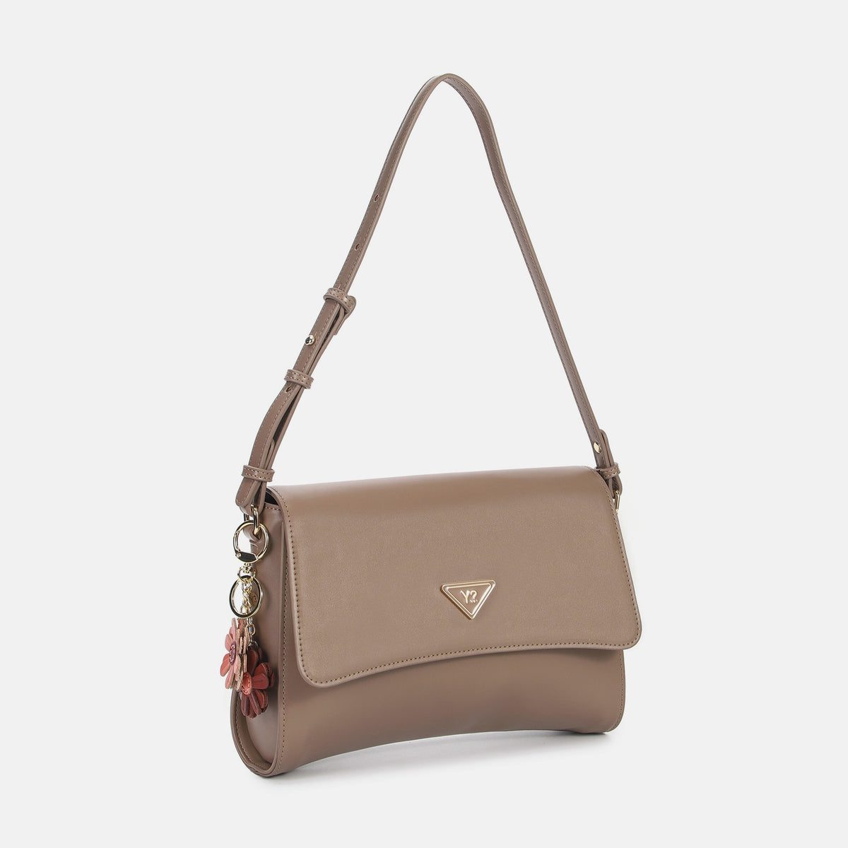 Y-not flap bag mediu borsa da unisex nut