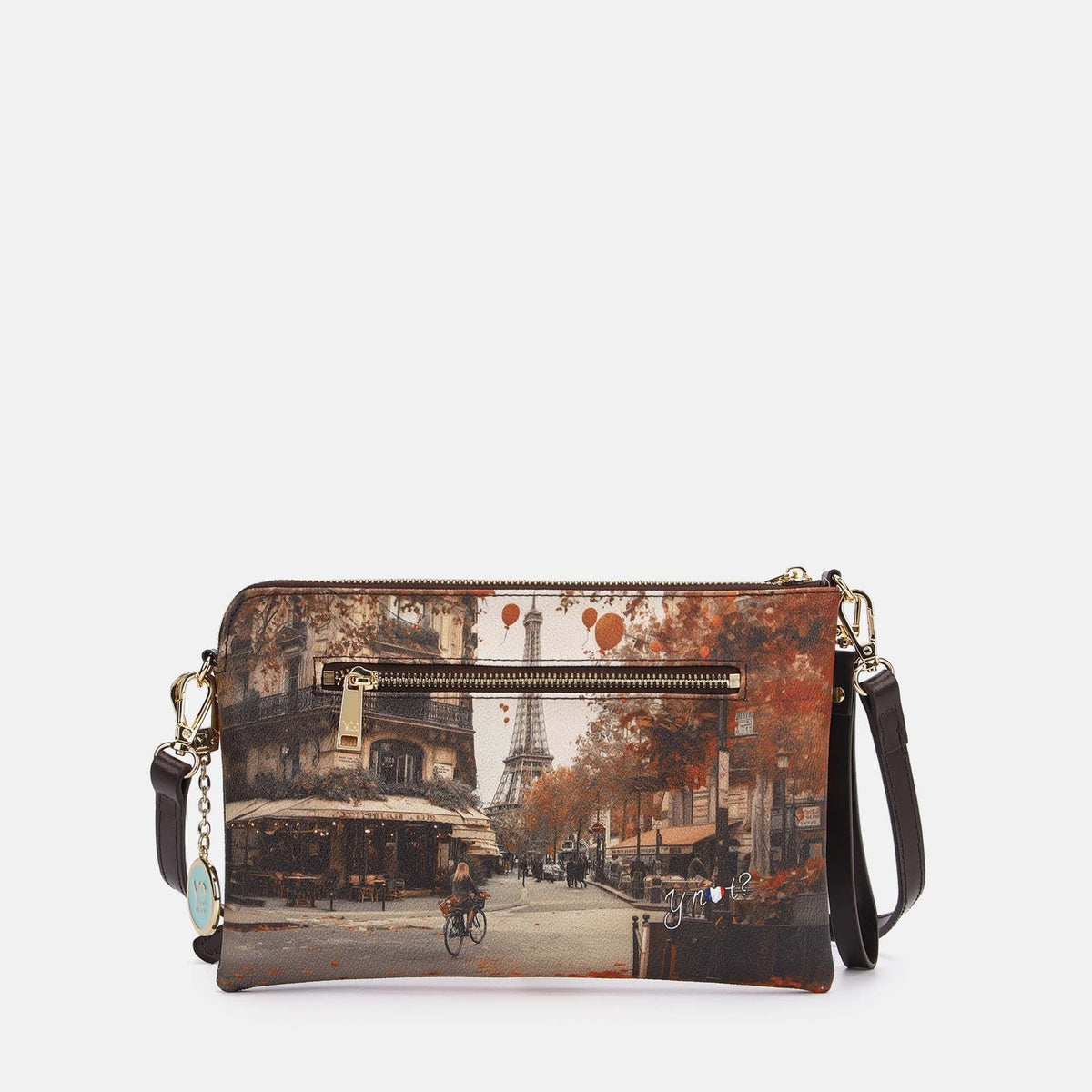 Y-not clutch borsa da unisex marrone