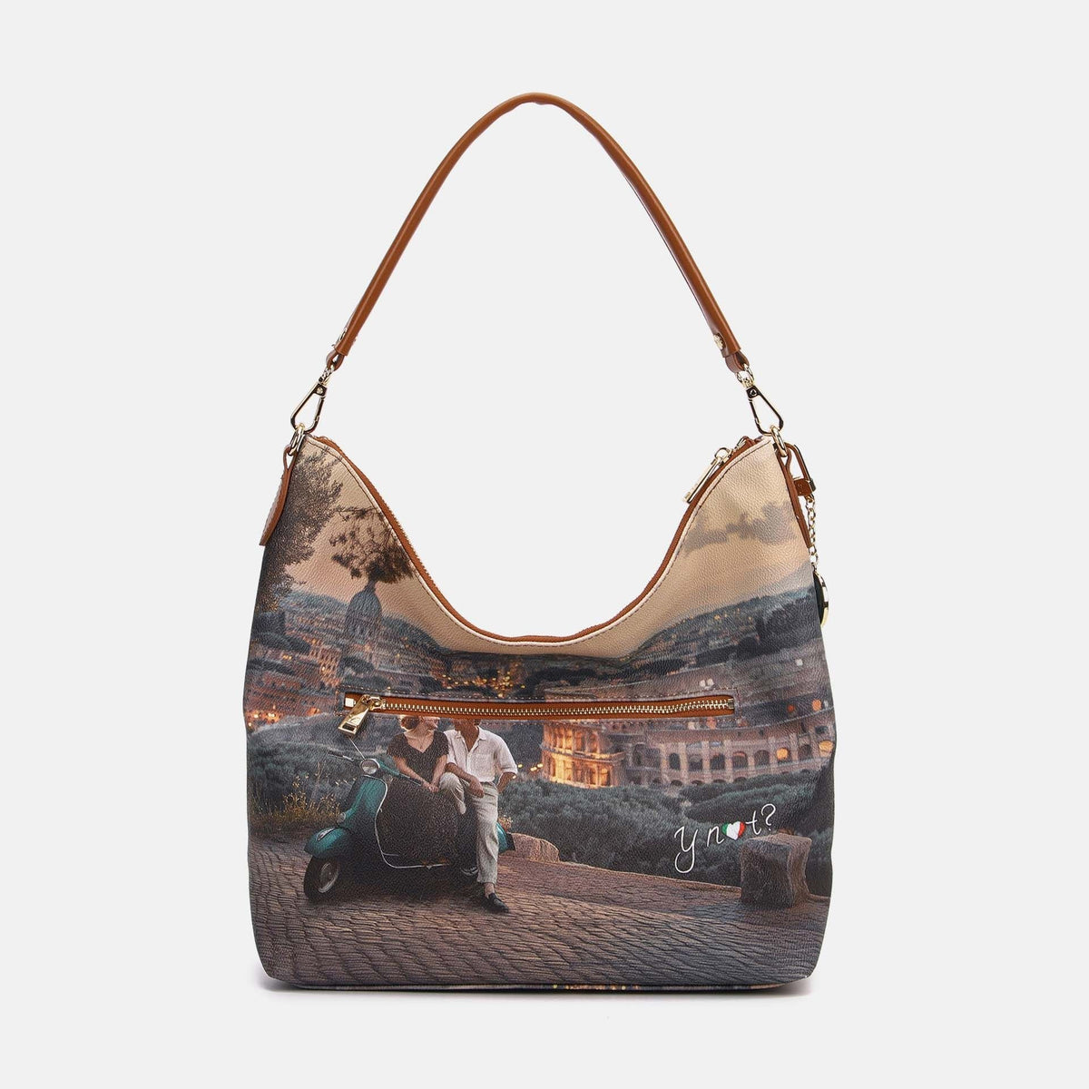 Y-not hobo bag borsa da unisex taupe