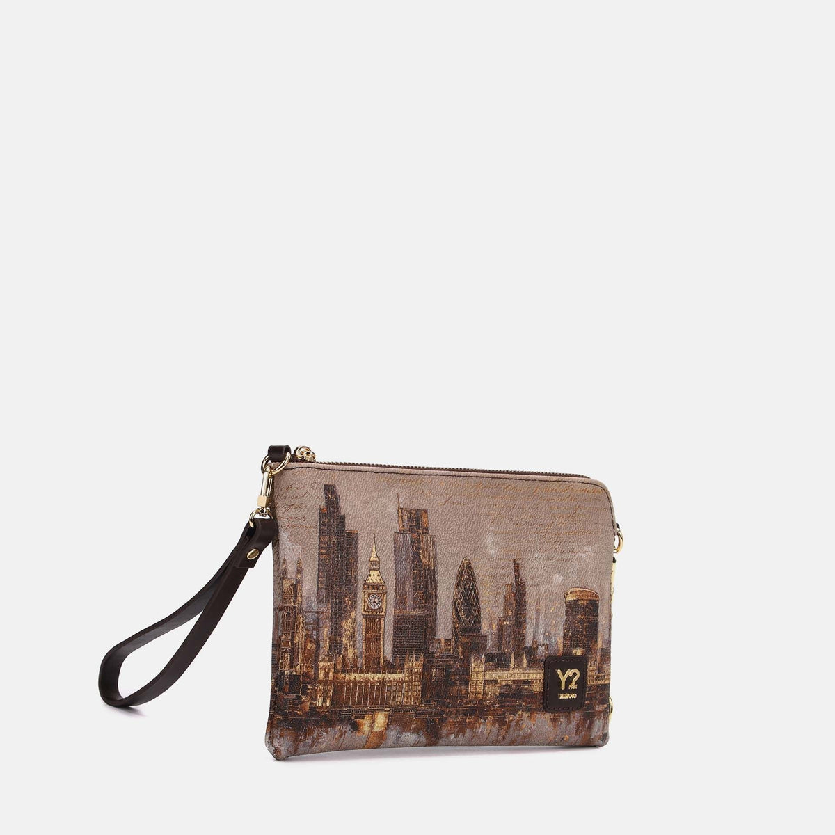 Y-not clutch borsa da donna golde
