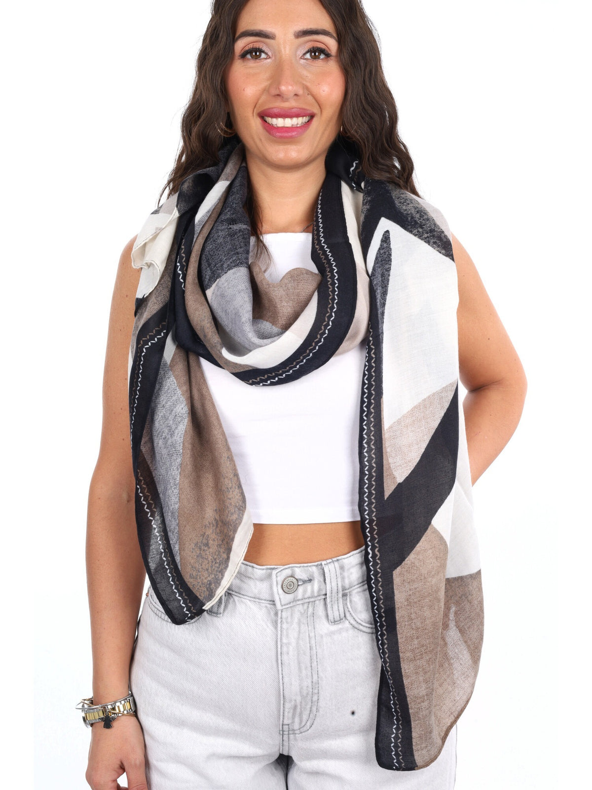 Miss love pashmina da unisex beige