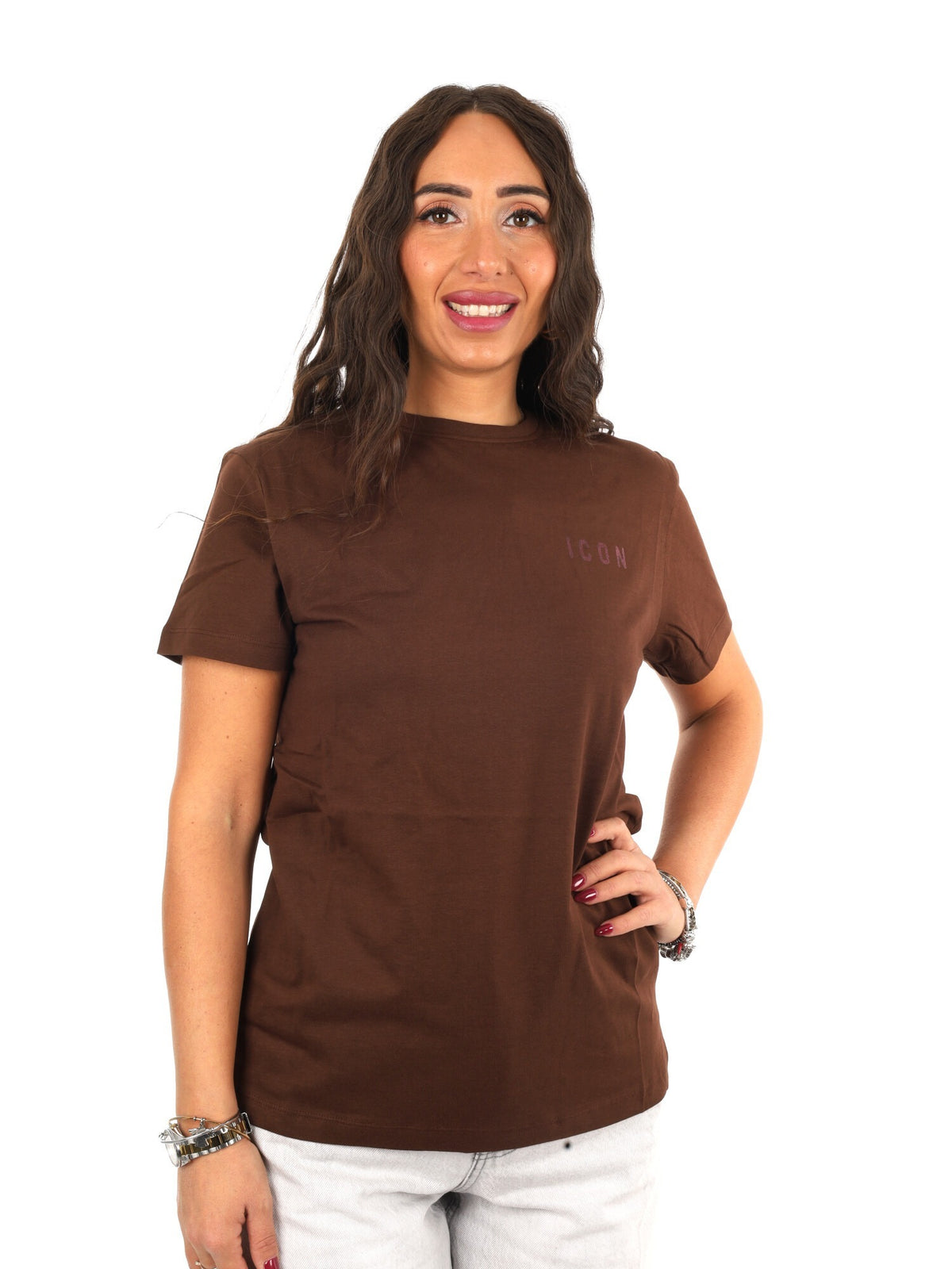 Icon t-shirt mm da donna moro