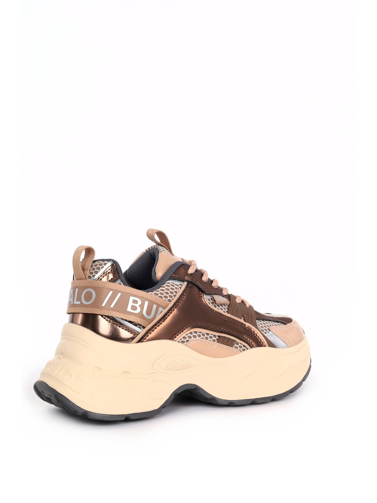 Buffalo yuno sneakers da donna bronzo