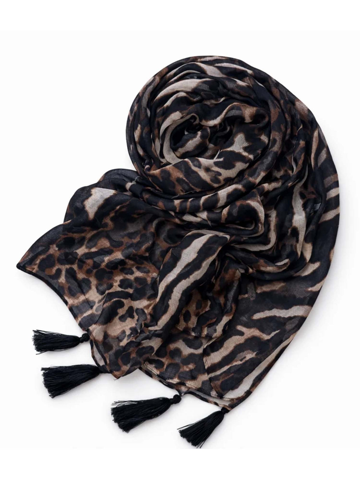 Pashbag wild kiss pashmina da unisex leopardo