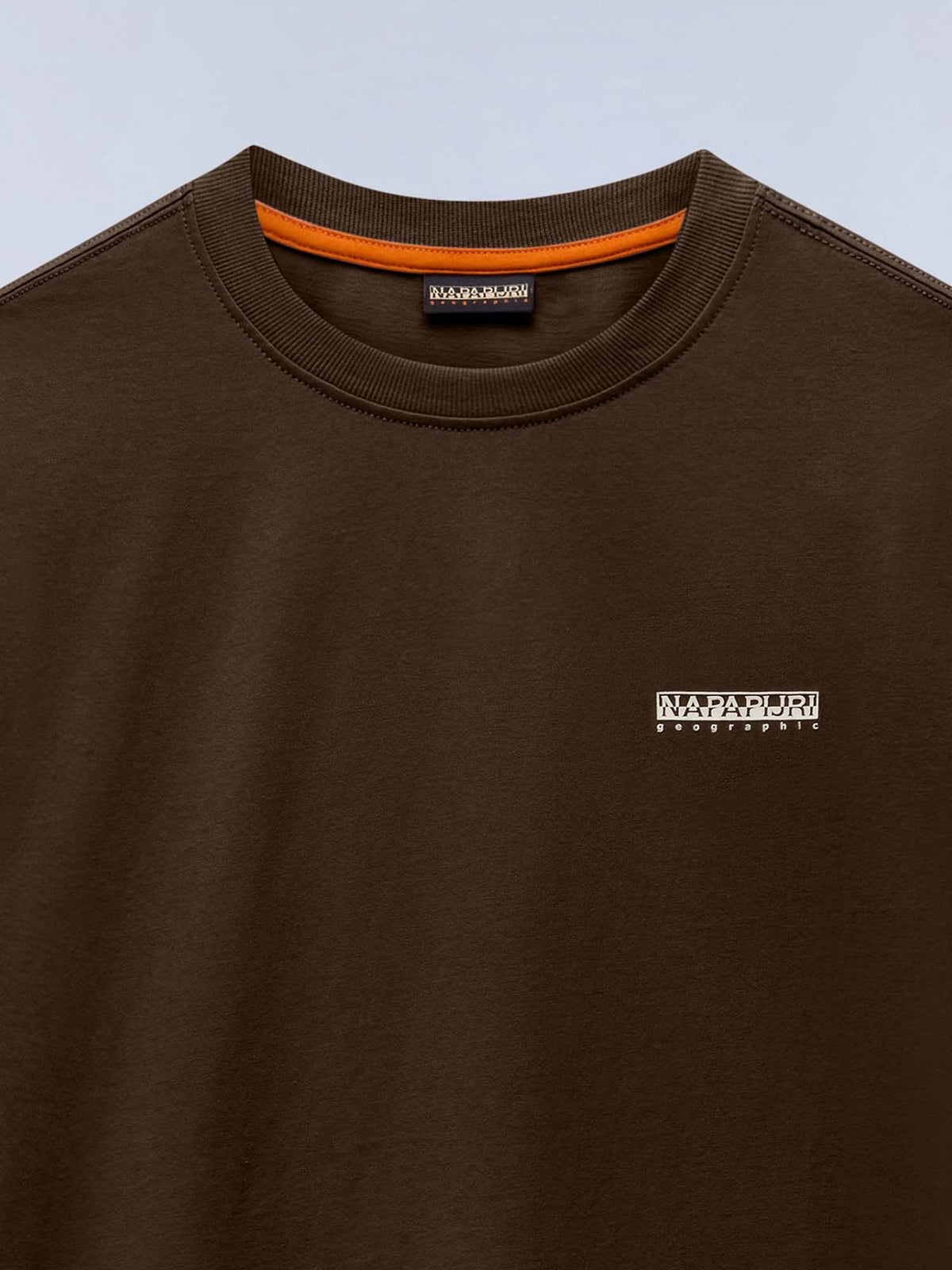 Napapijri s-smallbox t-shirt da uomo marrone