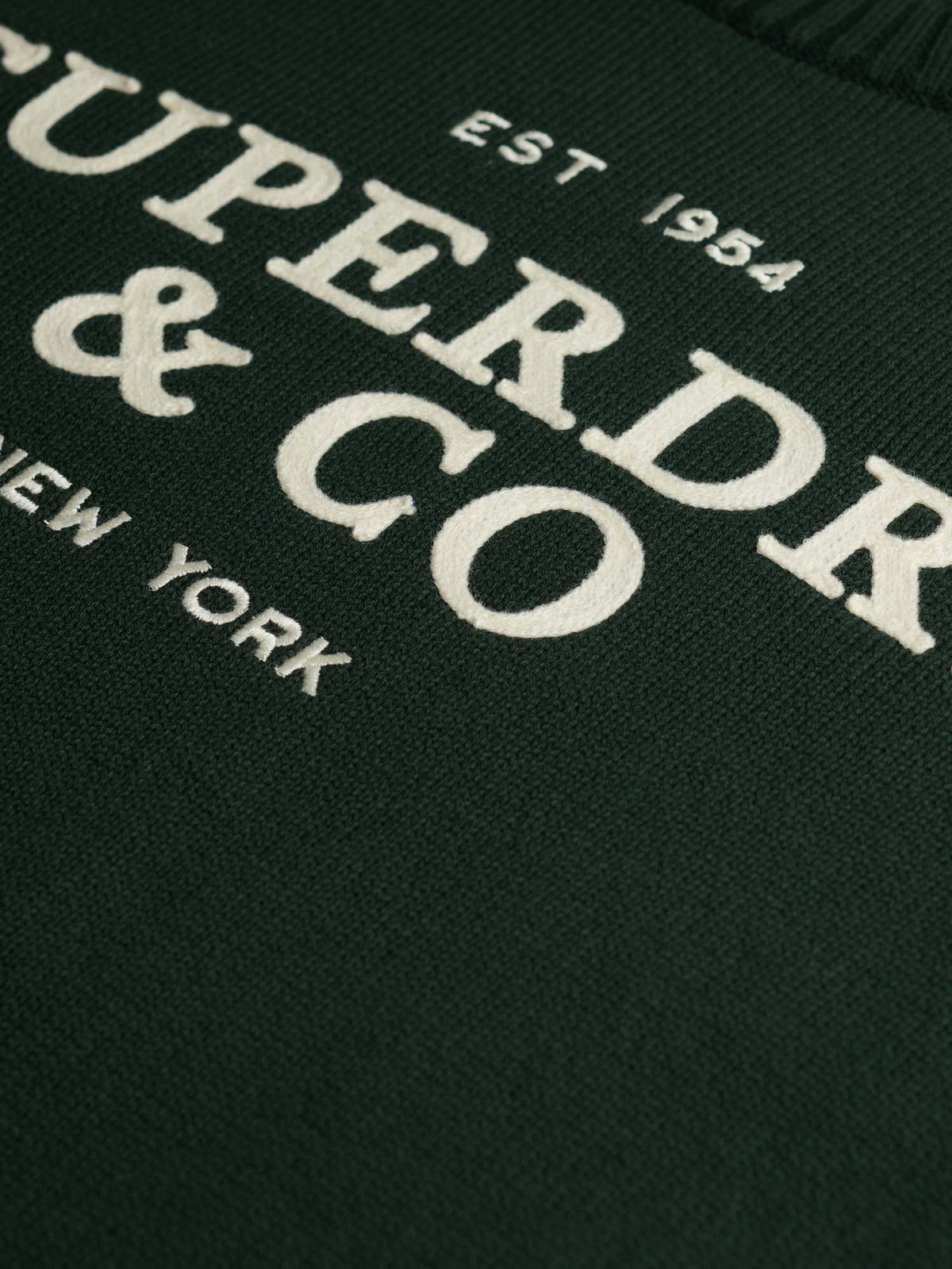 Superdry applique gr maglia da uomo verde