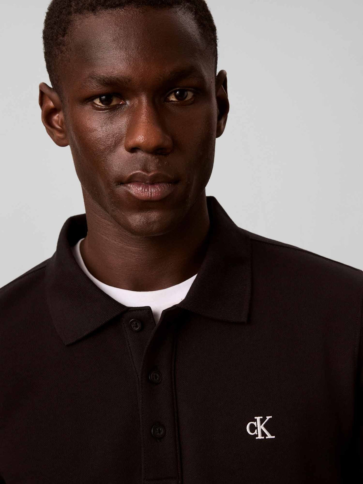 Ck 350TERRY polo felpa da uomo nero