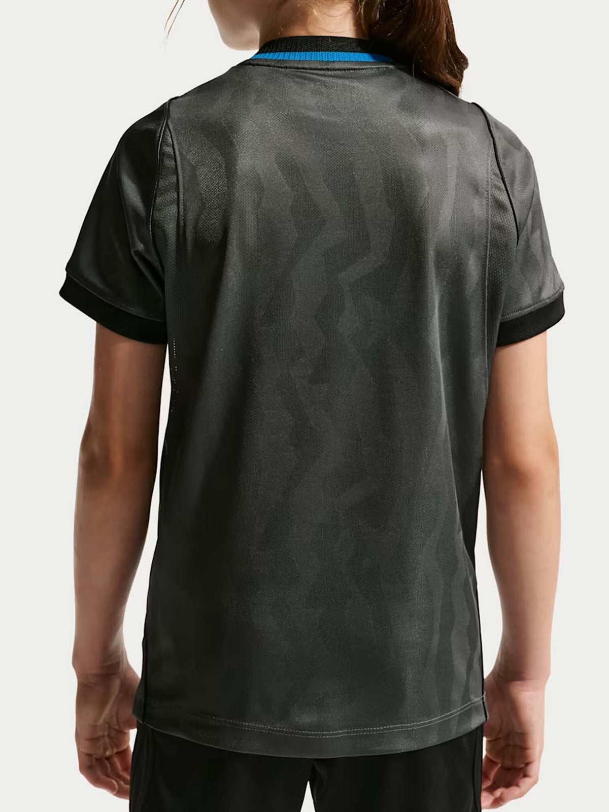 Nike inter 3 t-shirt mm calcio da bambino/a grigio-nero