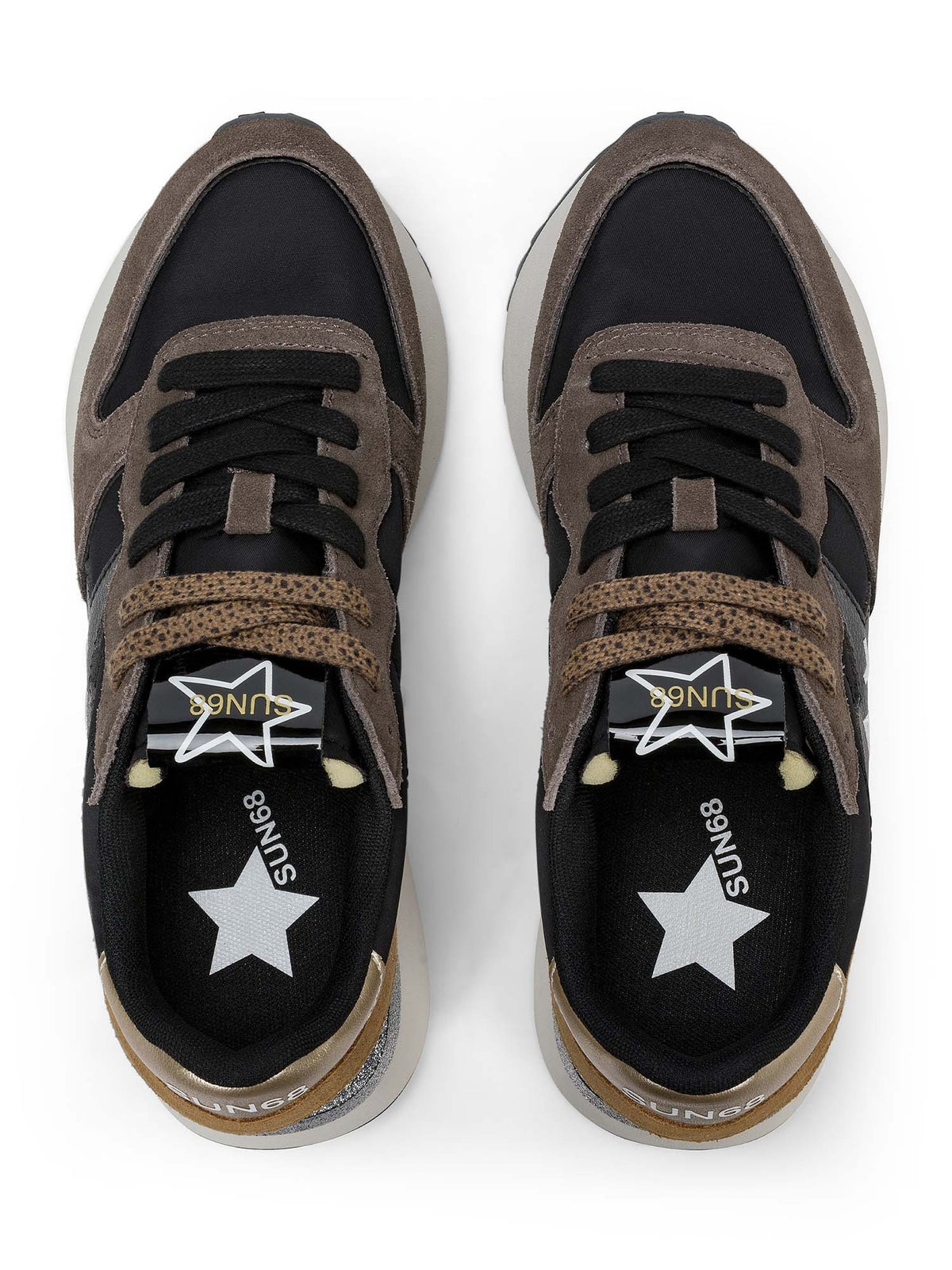 SUN68 stargirl mix sneakers da donna nero