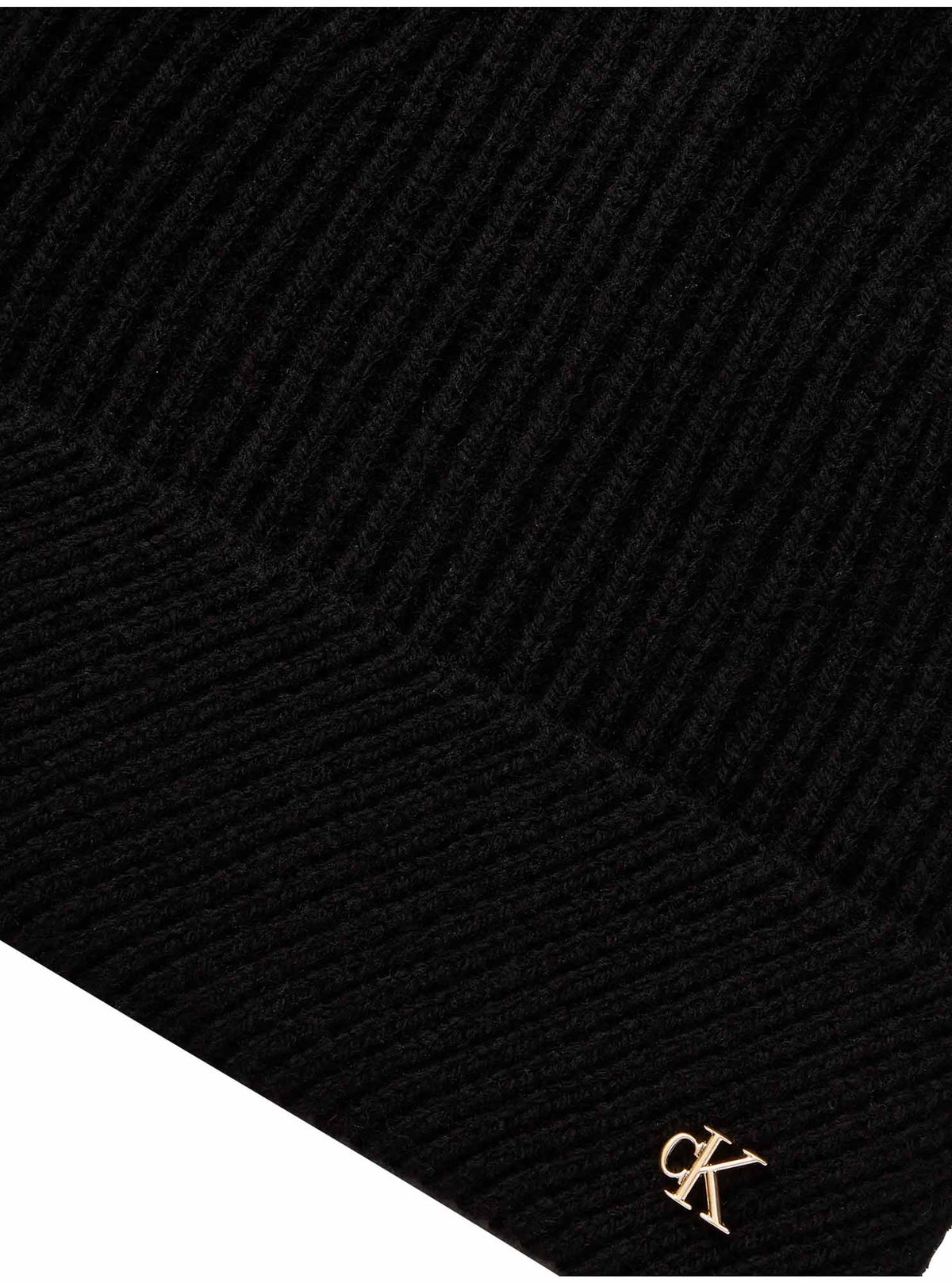 Ck metal wool slante cappello da unisex nero