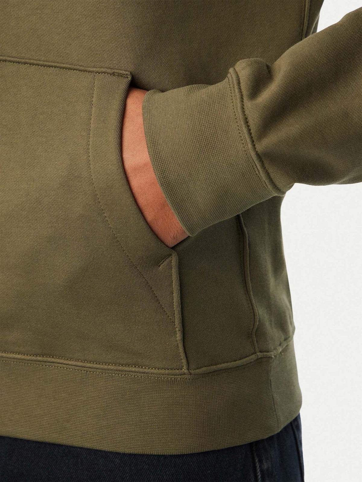 Ck 350TERRY monogram felpa da uomo oliva