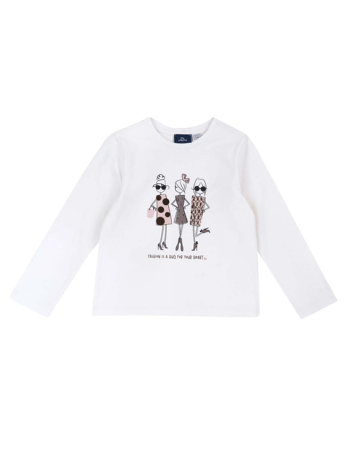 Chicco t-shirt ml da bambino/a bianco