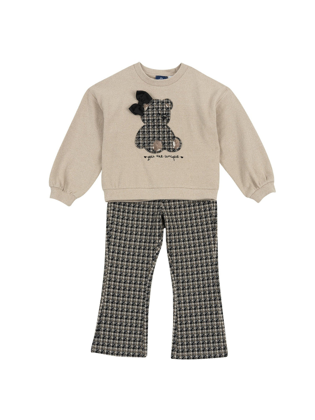 Chicco felpa+legging completo da bambino/a beige