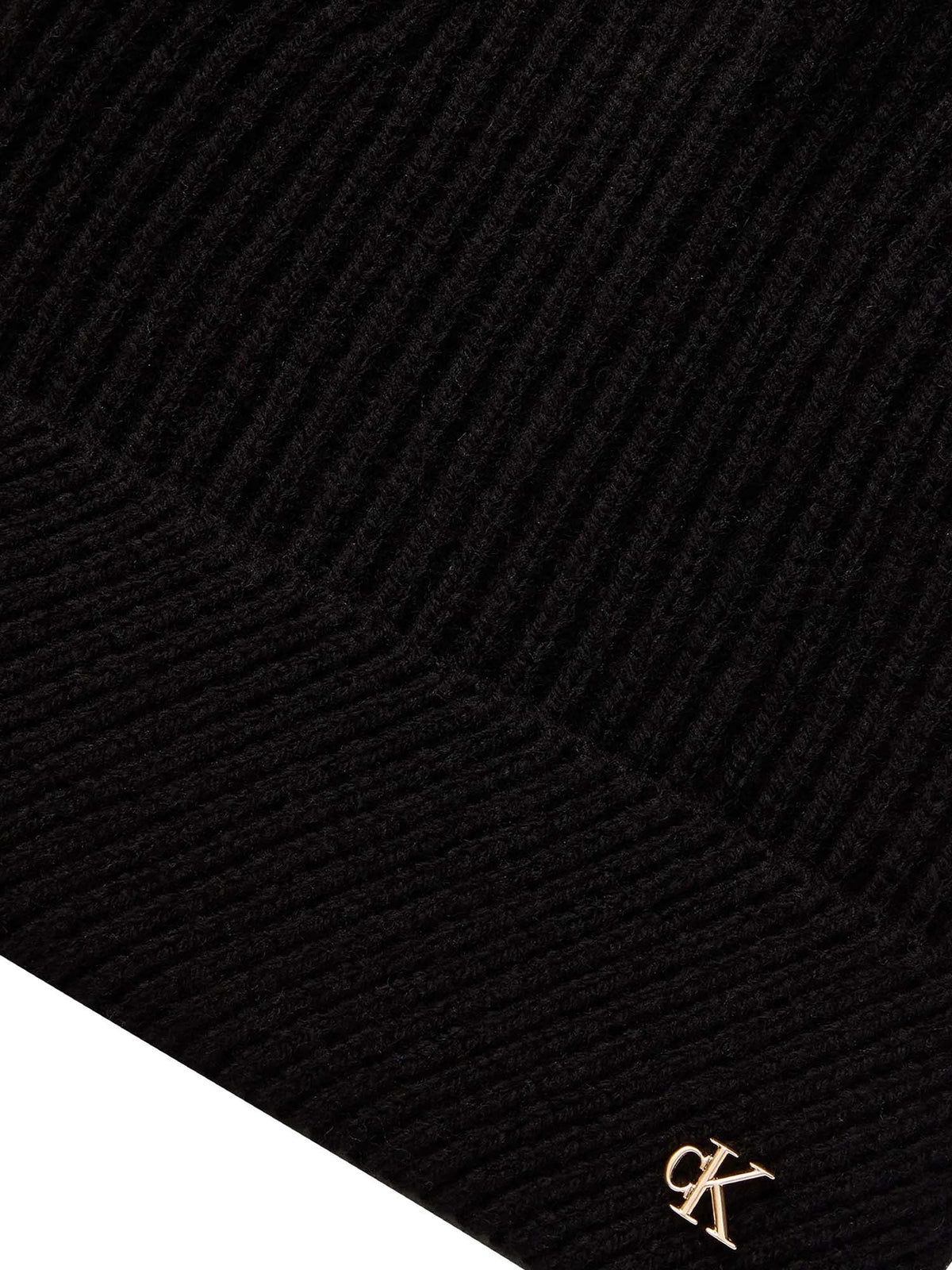 Ck metal wool slante cappello da unisex nero