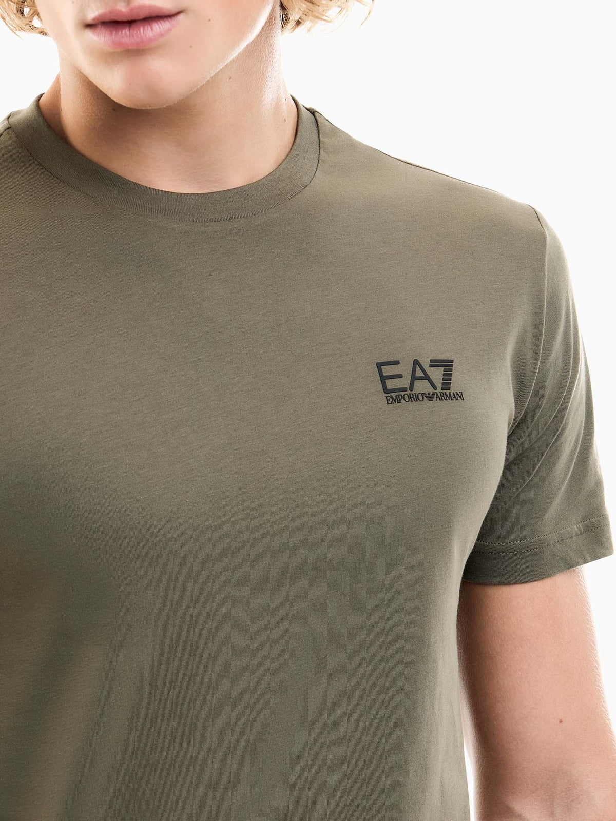 EA7 train core fl t-shirt da uomo verde