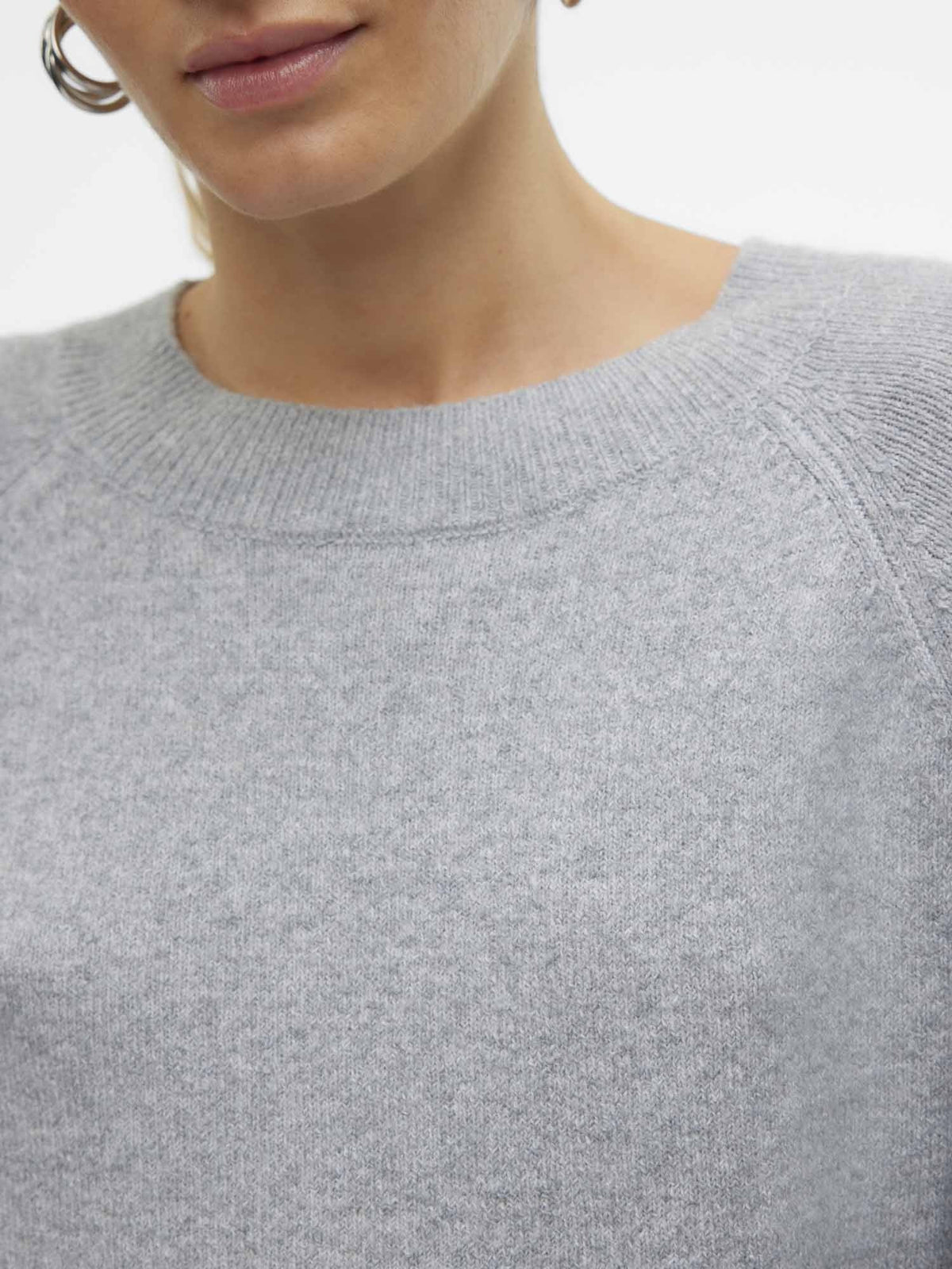 Vero moda doffy maglia da donna grigio chiaro
