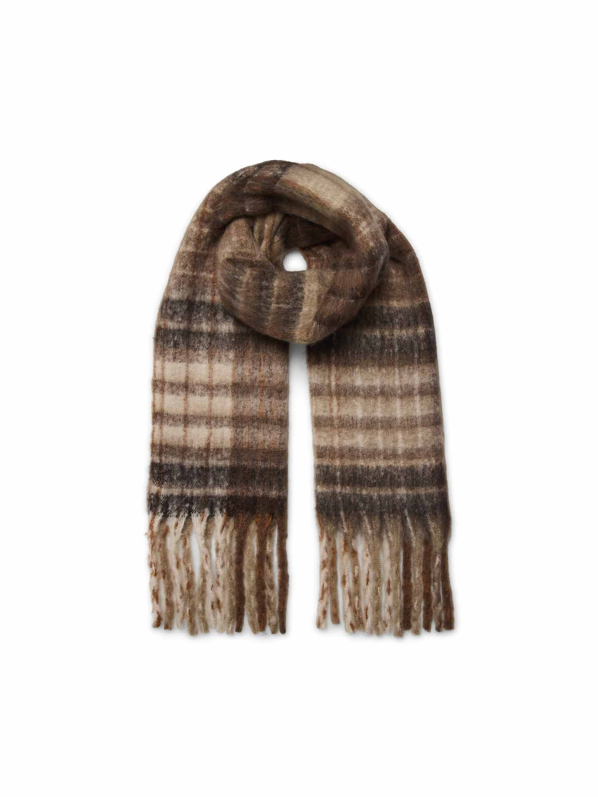 Vero moda ivy sciarpa da unisex cioccolato