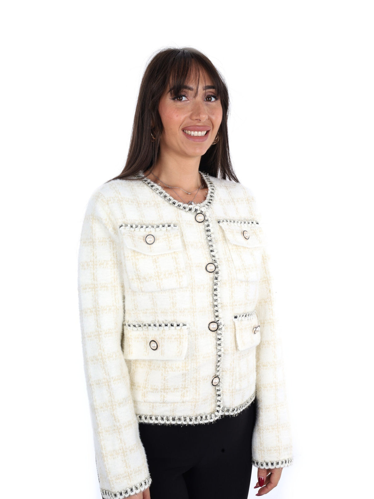 Miss love maglia da donna bianco